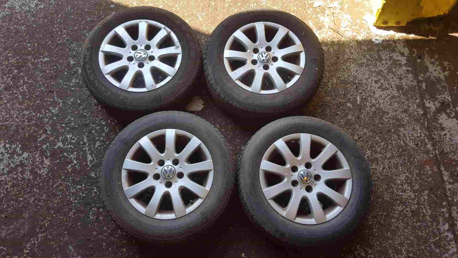 Volkswagen Golf MK5 2003-2009 Alloy Wheels SET X4 15Inch 1K0601025aq 3/5