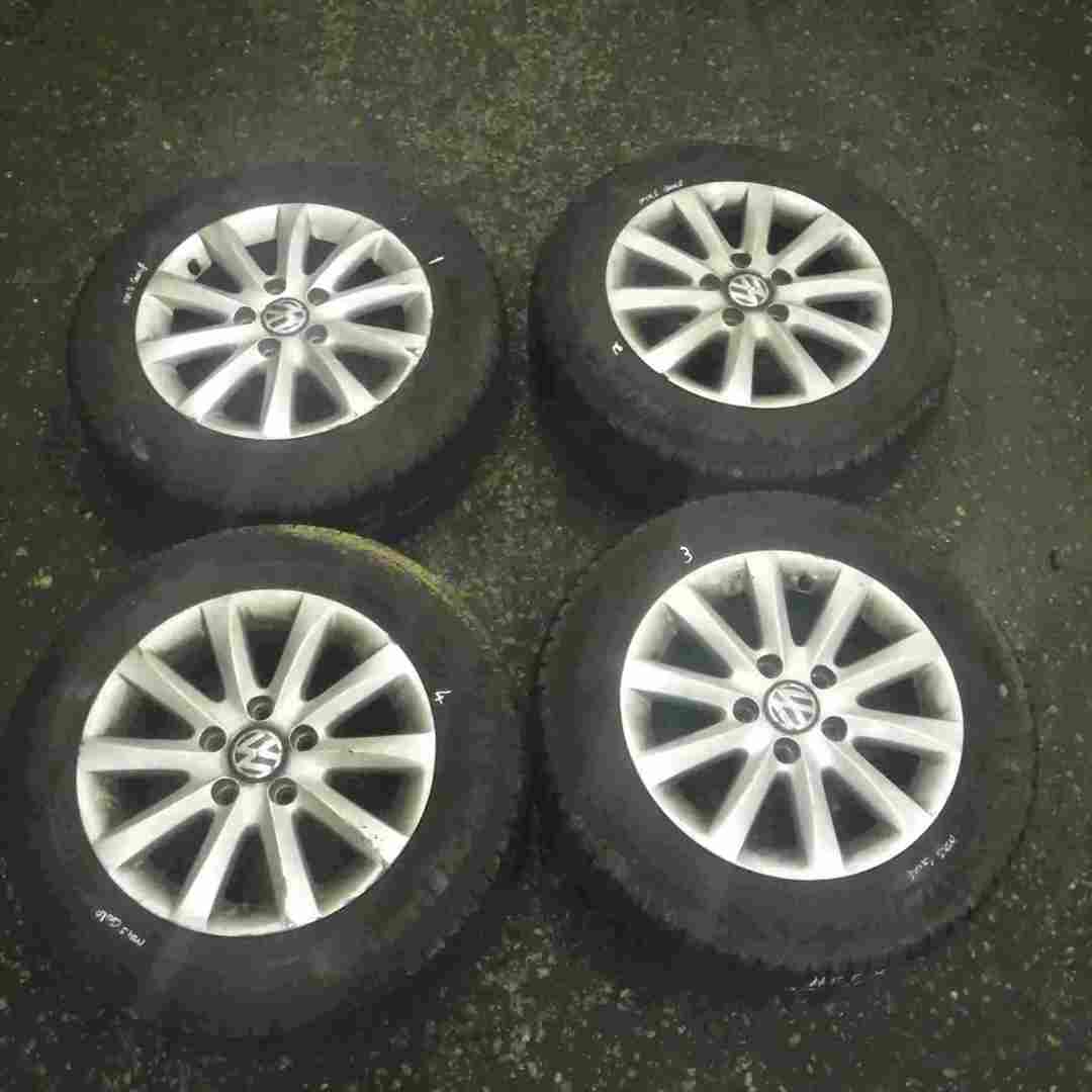 Volkswagen Golf MK5 2003-2009 Alloy Wheels Set X4 15inch + Tyres 195 65 15