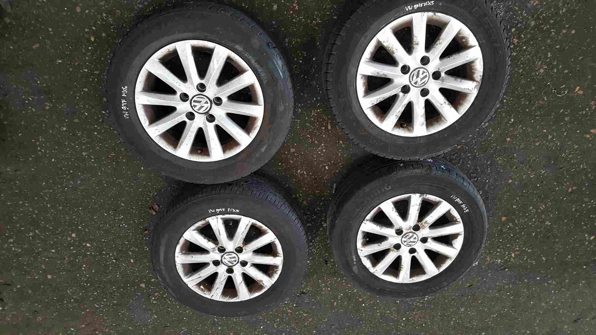Volkswagen Golf MK5 2003-2009 Alloy Wheels Set X4 15inch 1K0601025AK