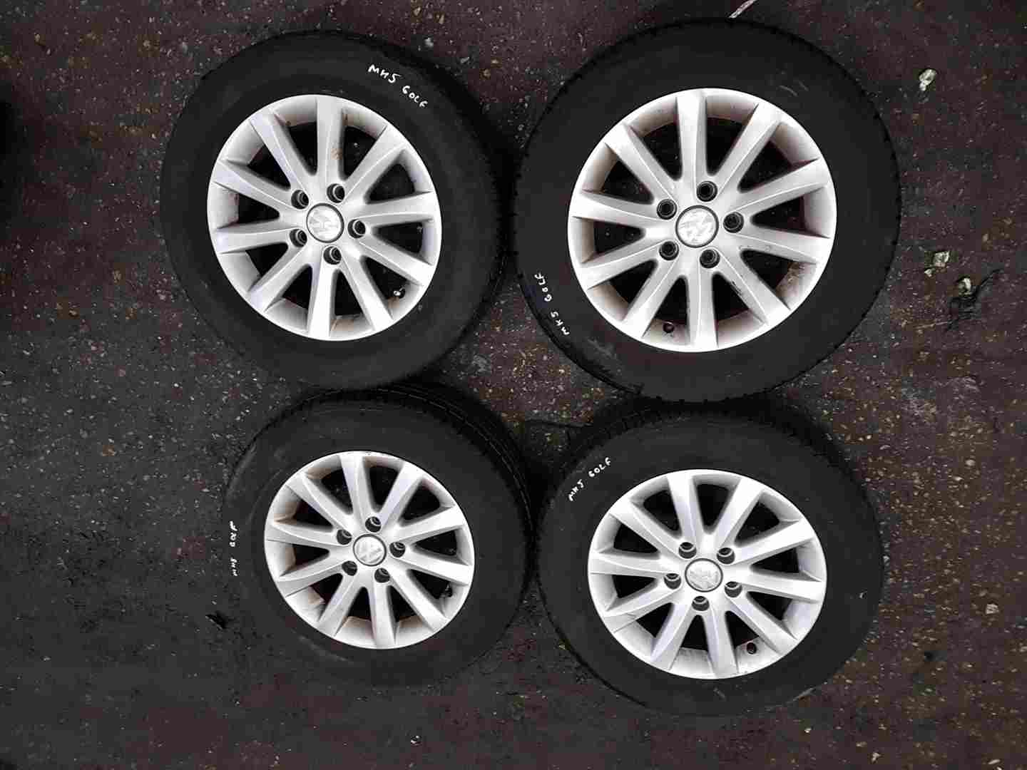 Volkswagen Golf MK5 2003-2009 Borbet Alloy Wheels SET X4 195 65 15 4/5