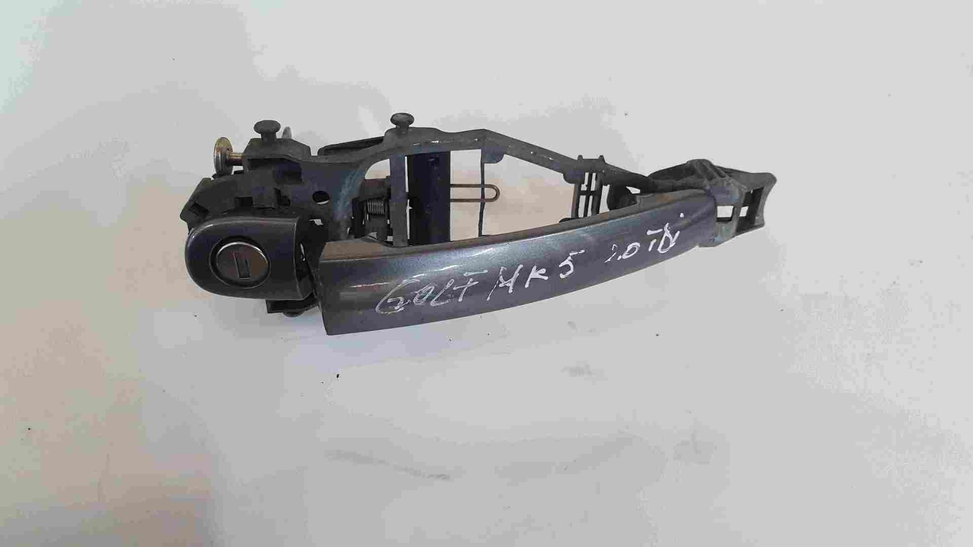 Volkswagen Golf MK5 2003-2009 Drivers OSF Front Exterior Door Handle Grey LA7T