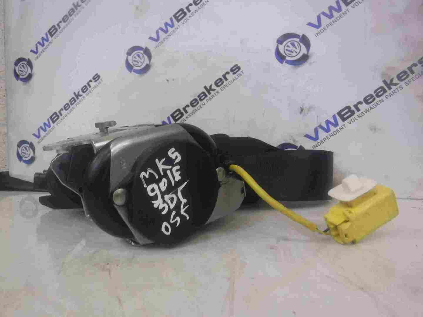 Volkswagen Golf MK5 2003-2009 Drivers OSF Front Seat Belt 3door