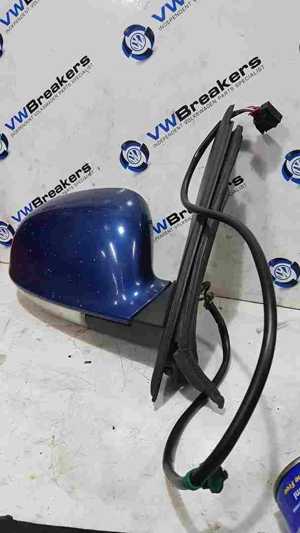 Volkswagen Golf MK5 2003-2009 Drivers OSF Wing Mirror Blue Lc5j