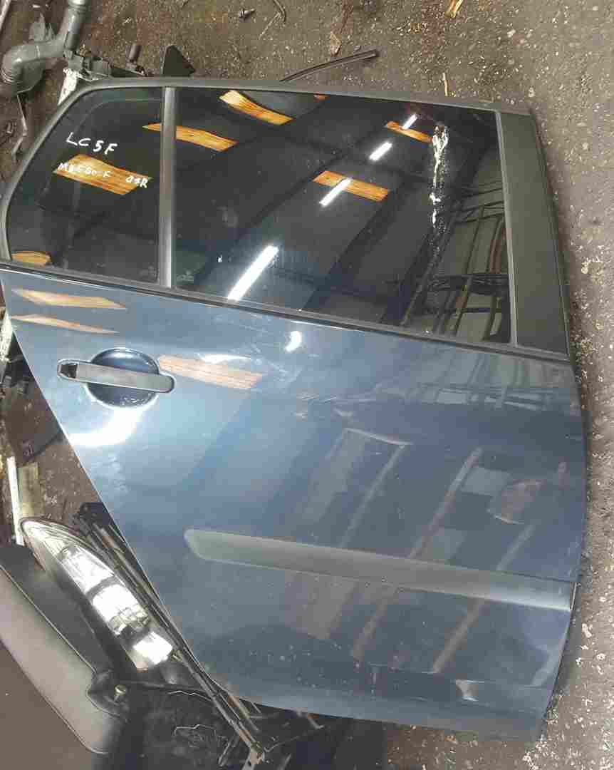 Volkswagen Golf MK5 2003-2009 Drivers OSR Rear Door Blue Grey LC5F