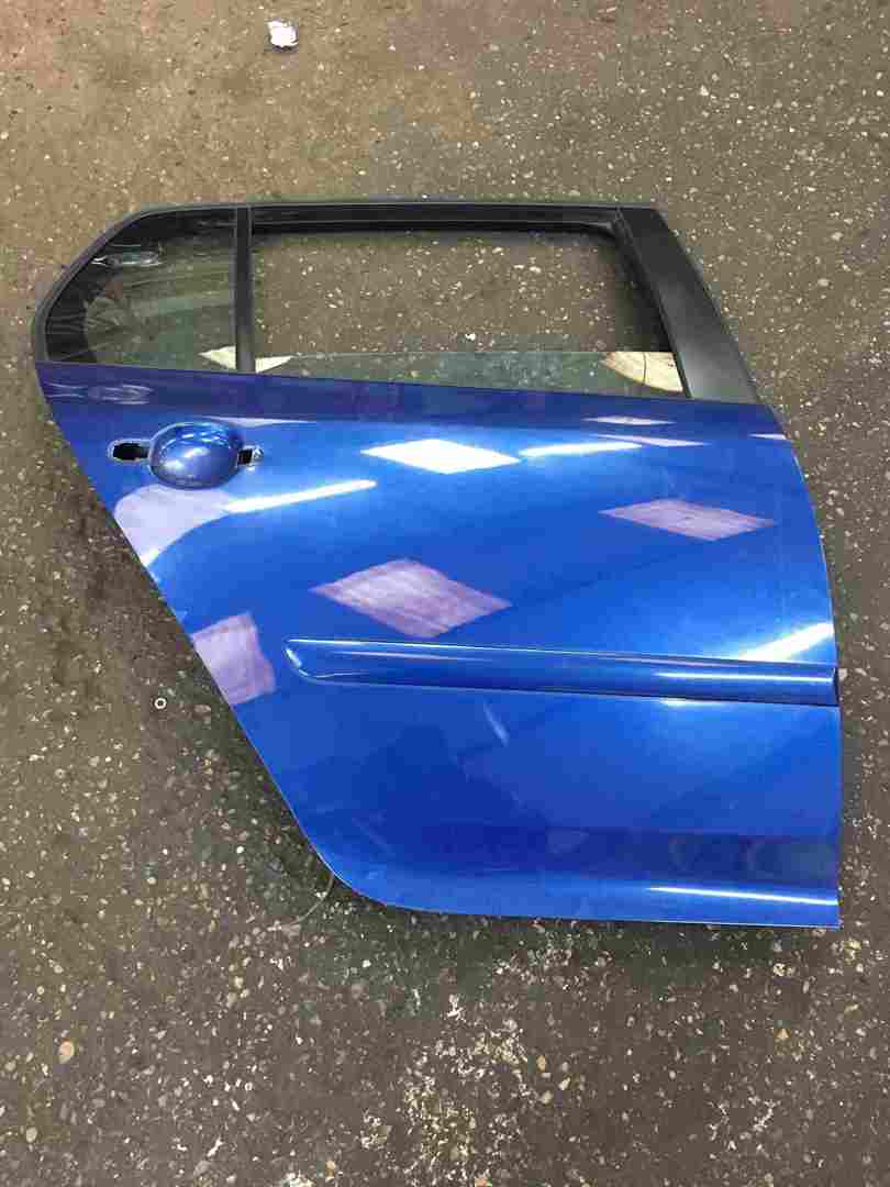 Volkswagen Golf MK5 2003-2009 Drivers OSR Rear Door Blue LC5J