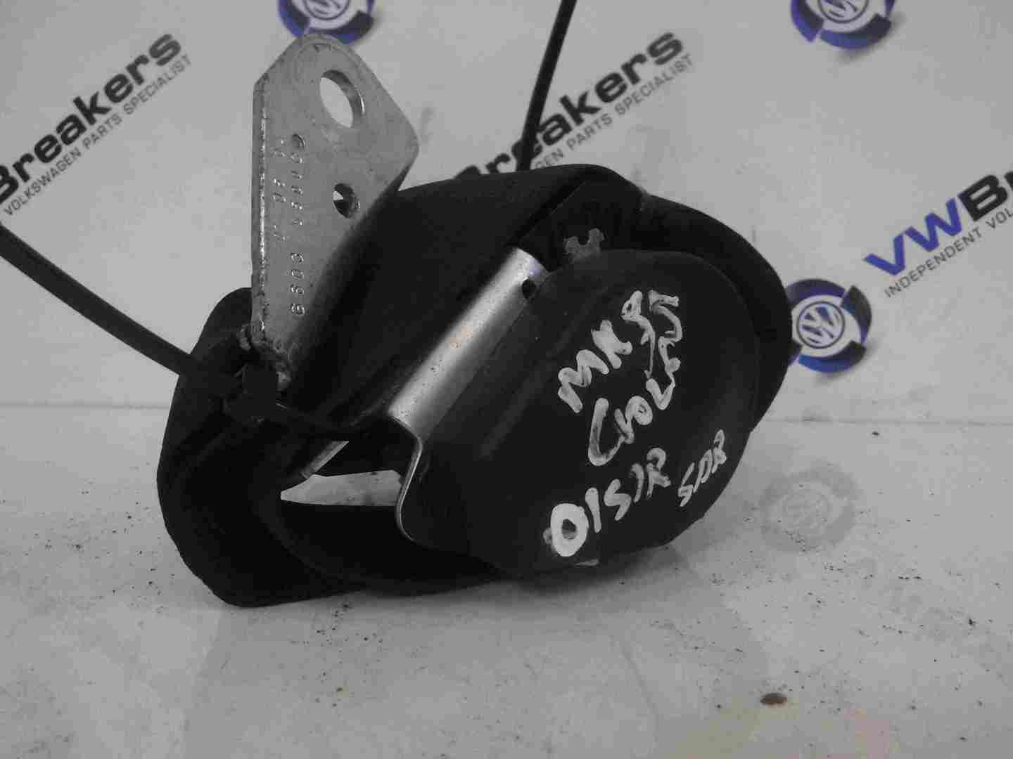 Volkswagen Golf MK5 2003-2009 Drivers OSR Rear Seat Belt 606471200