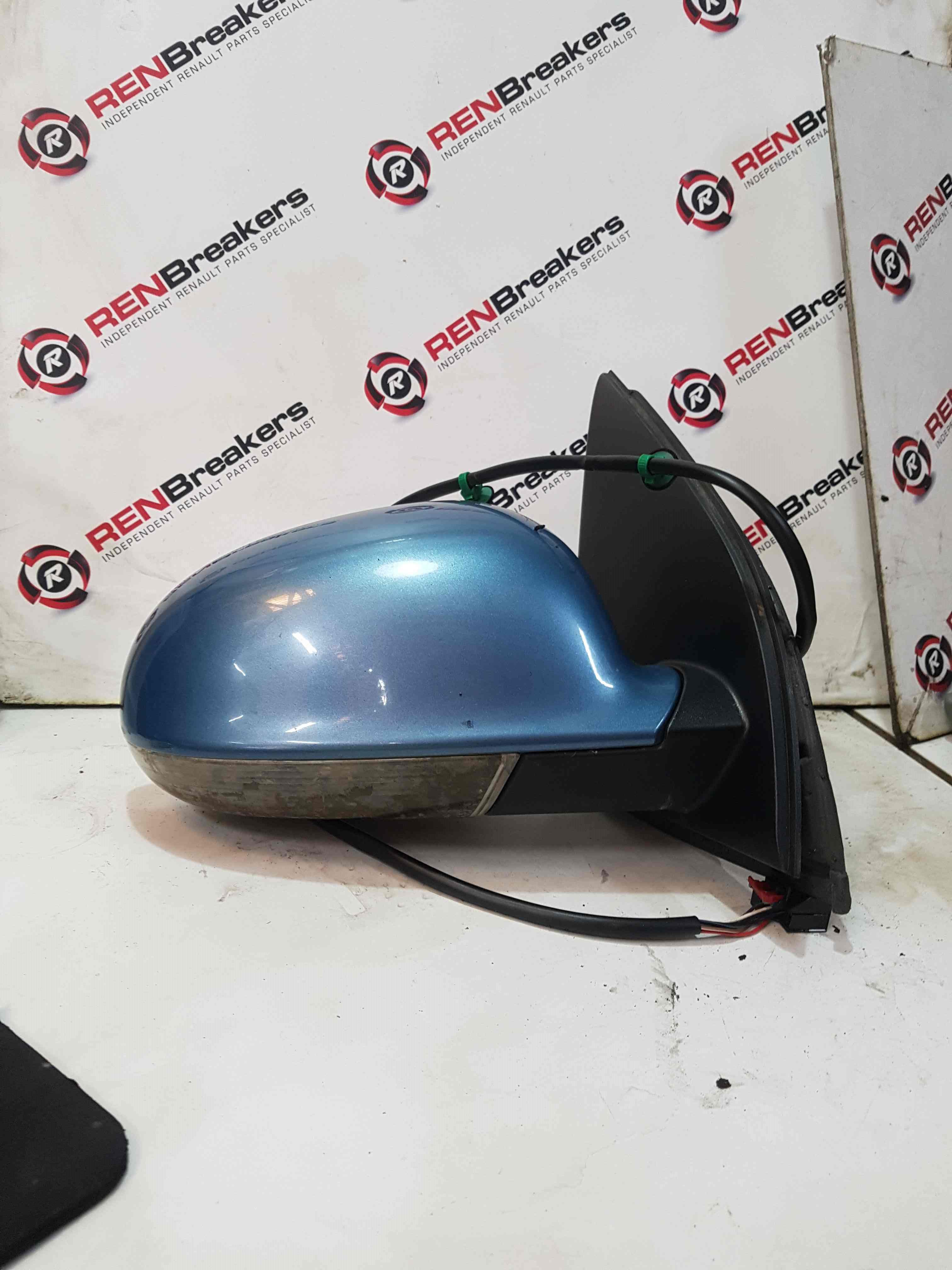 Volkswagen Golf MK5 2003-2009 Drivers Os Wing Mirror Blue la5s