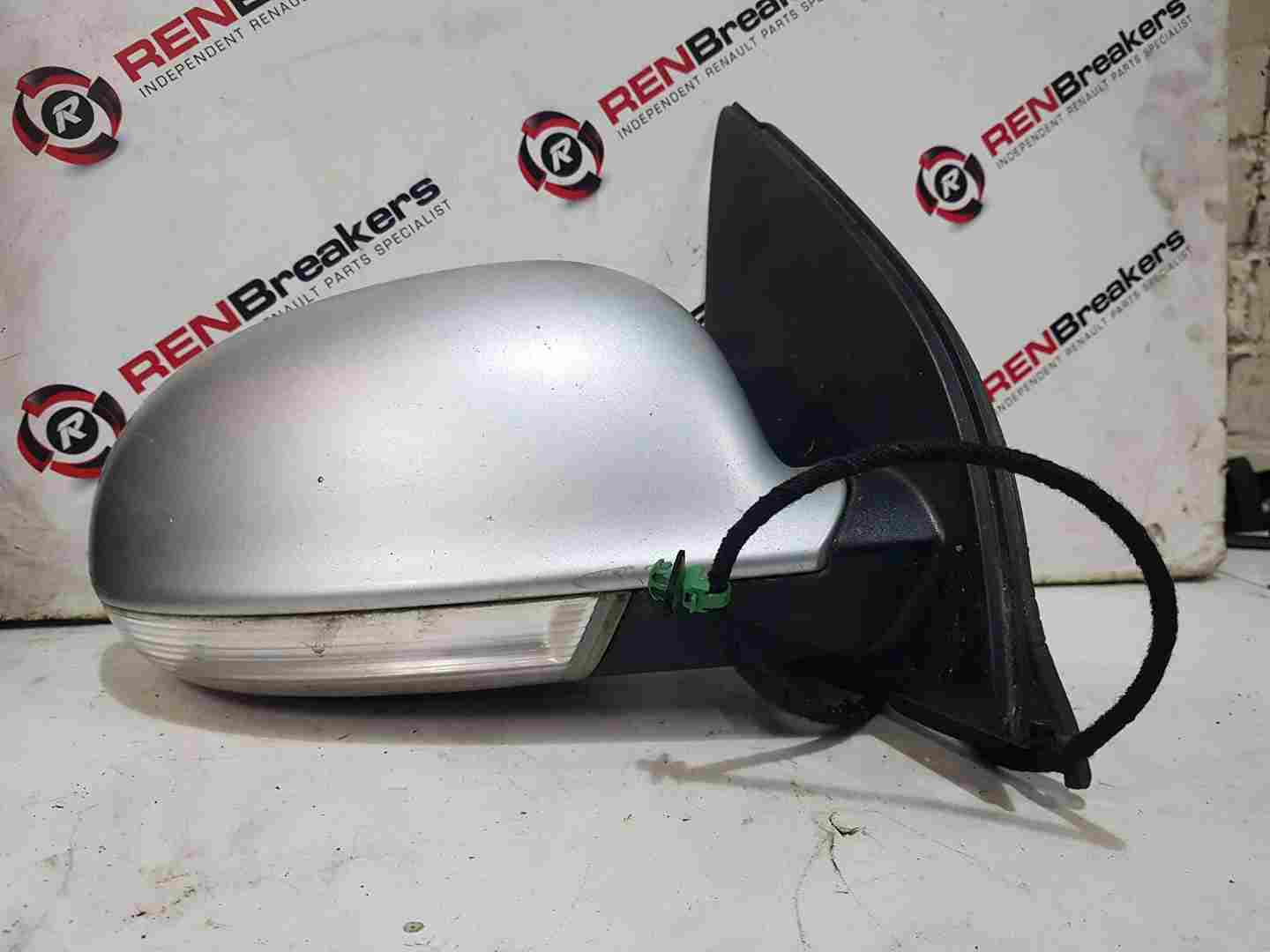 Volkswagen Golf MK5 2003-2009 Drivers Os Wing Mirror Silver La7w 