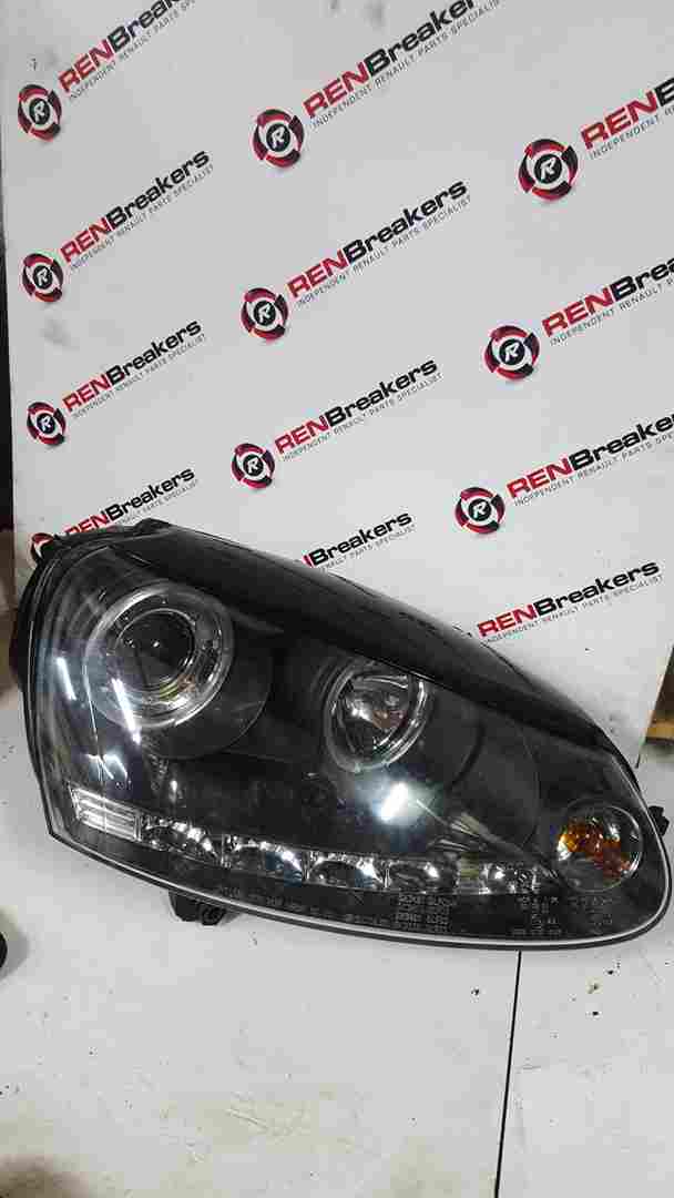 Volkswagen Golf MK5 2003-2009 GTI Drivers OSF Headlight Lens LED