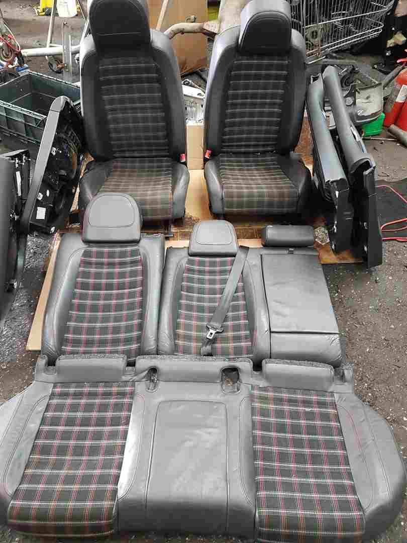 Volkswagen Golf MK5 2003-2009 GTI Half Leather Seats Tartan Interior SET Heated