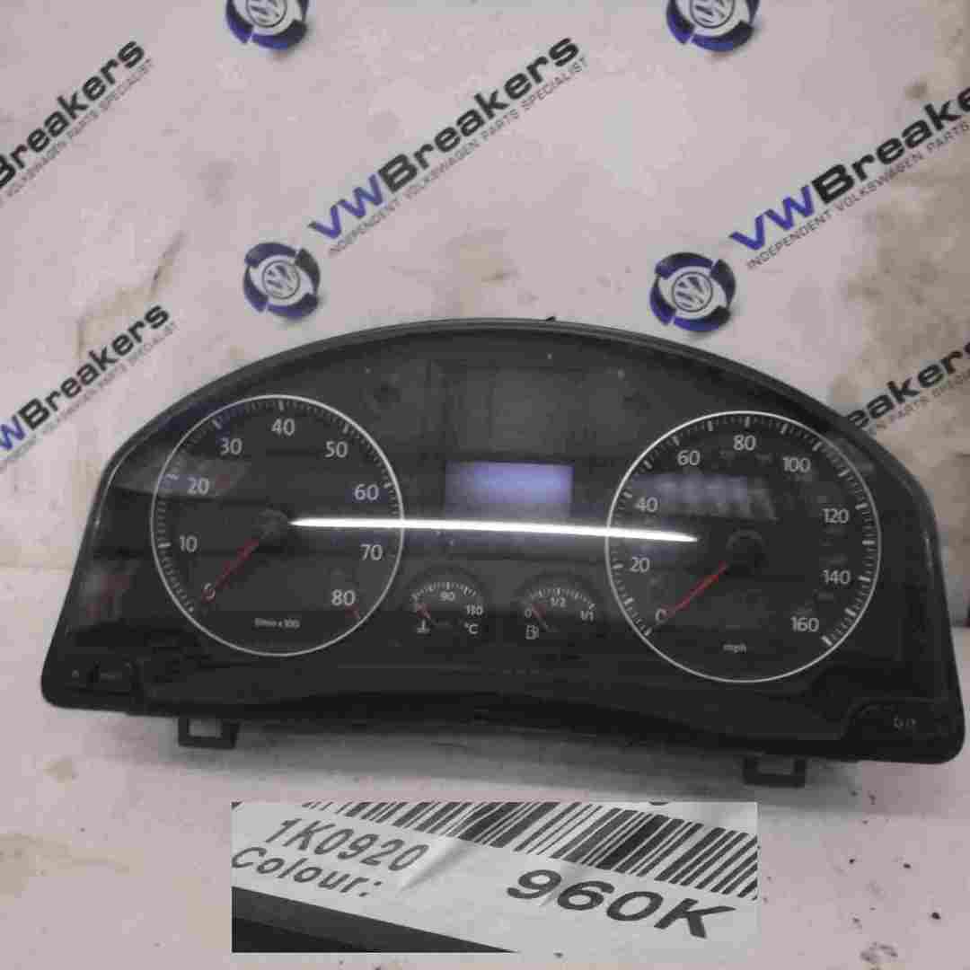 Volkswagen Golf MK5 2003-2009 Instrument Panel Dials Gauges Cluster Clocks 144K