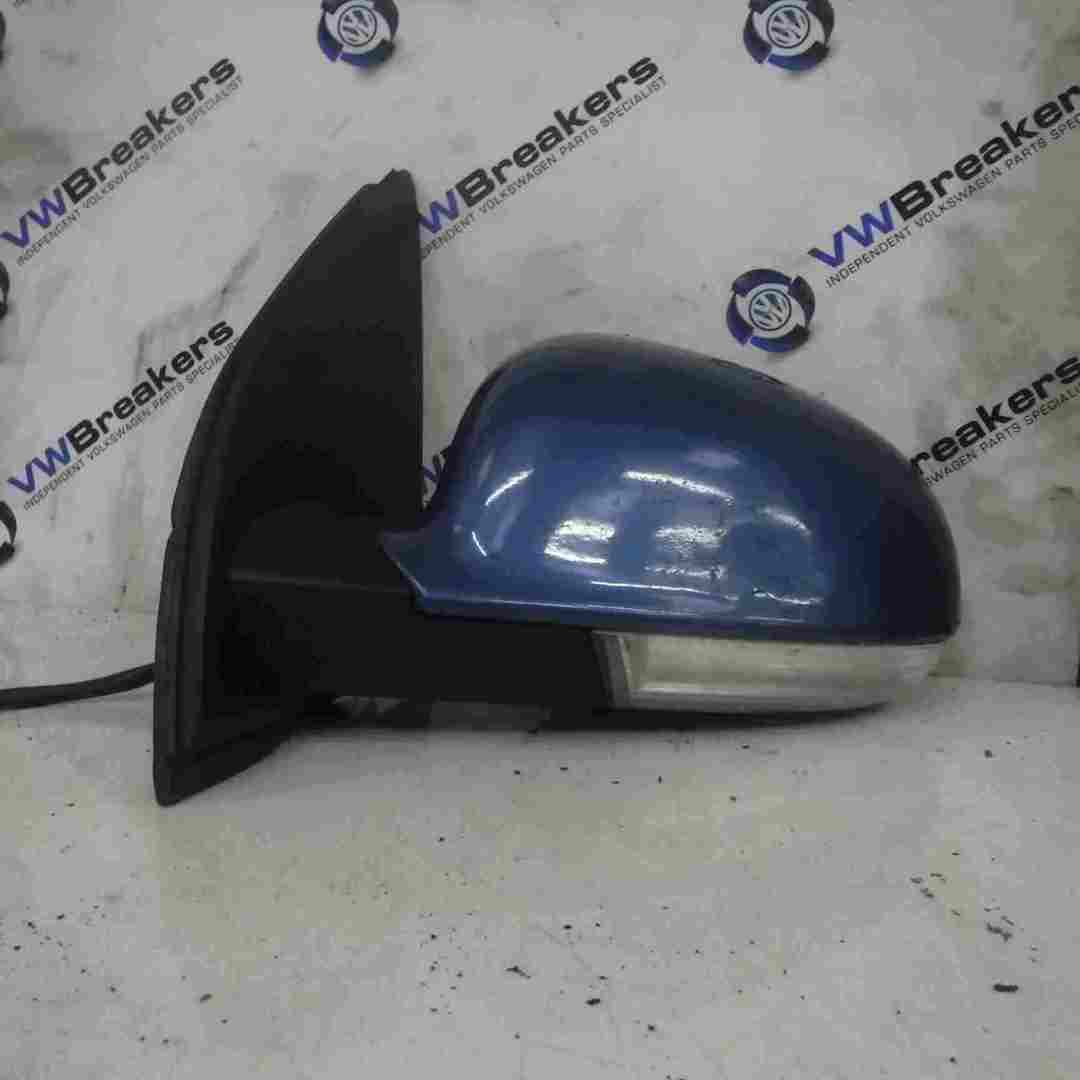 Volkswagen Golf MK5 2003-2009 Passenger NS Wing Mirror Blue LC5G