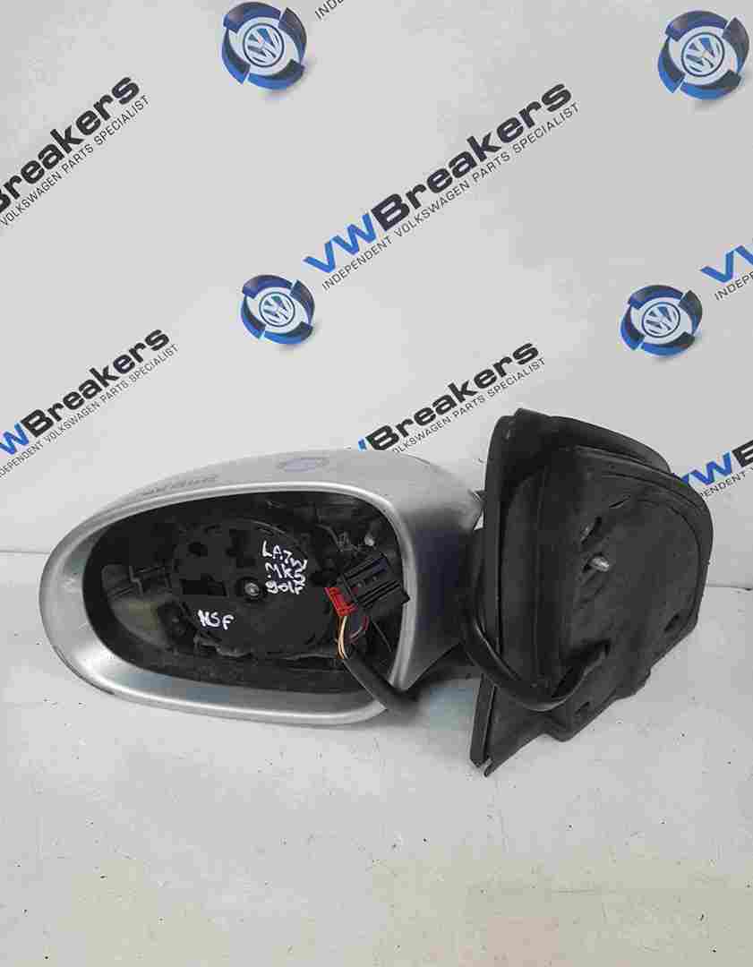 Volkswagen Golf MK5 2003-2009 Passenger NSF Wing Mirror Silver LA7W