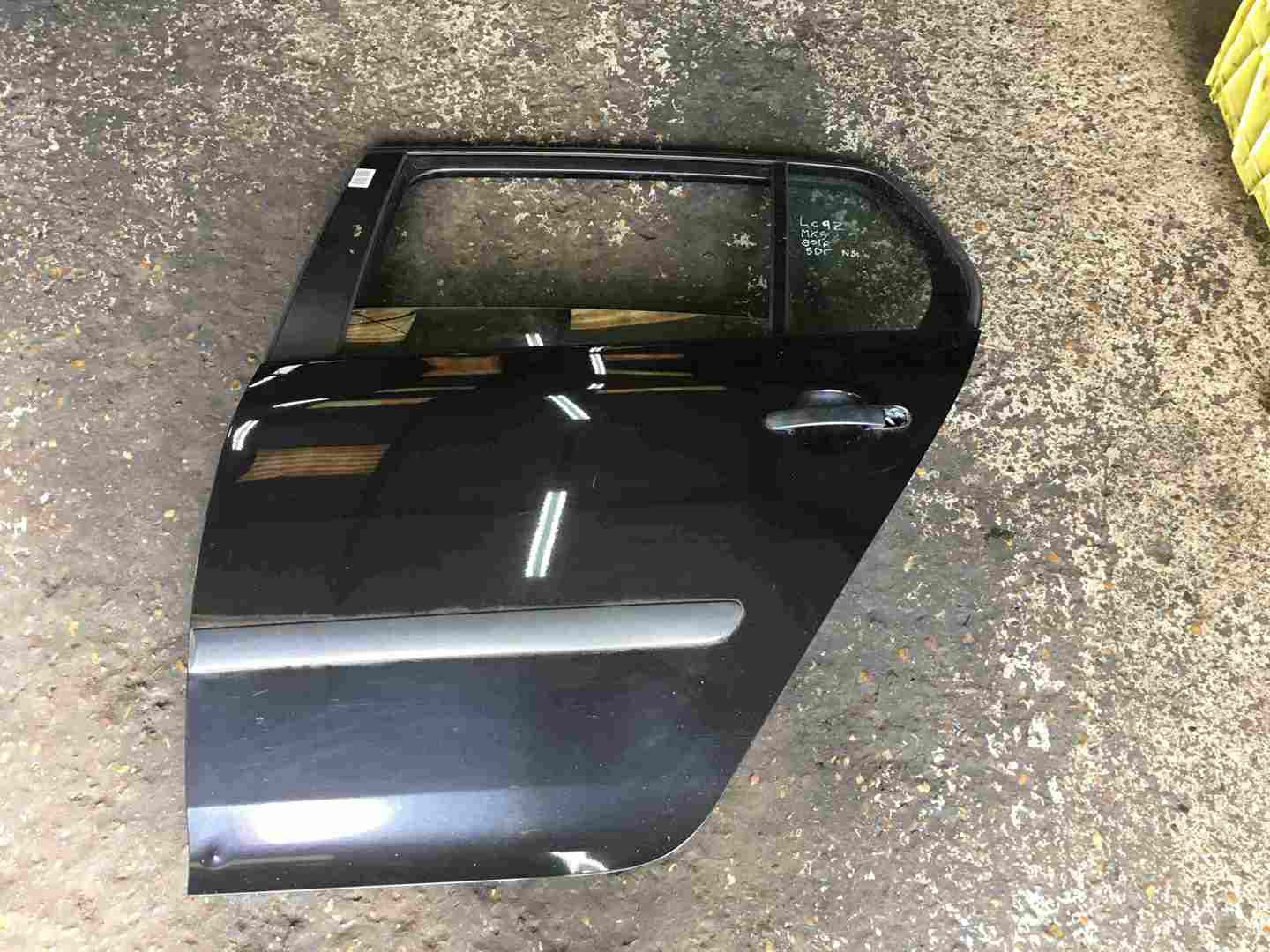 Volkswagen Golf MK5 2003-2009 Passenger NSR Rear Door Black LC9Z