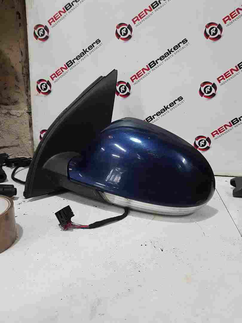 Volkswagen Golf MK5 2003-2009 Passenger Ns Wing Mirror Blue Ld5q