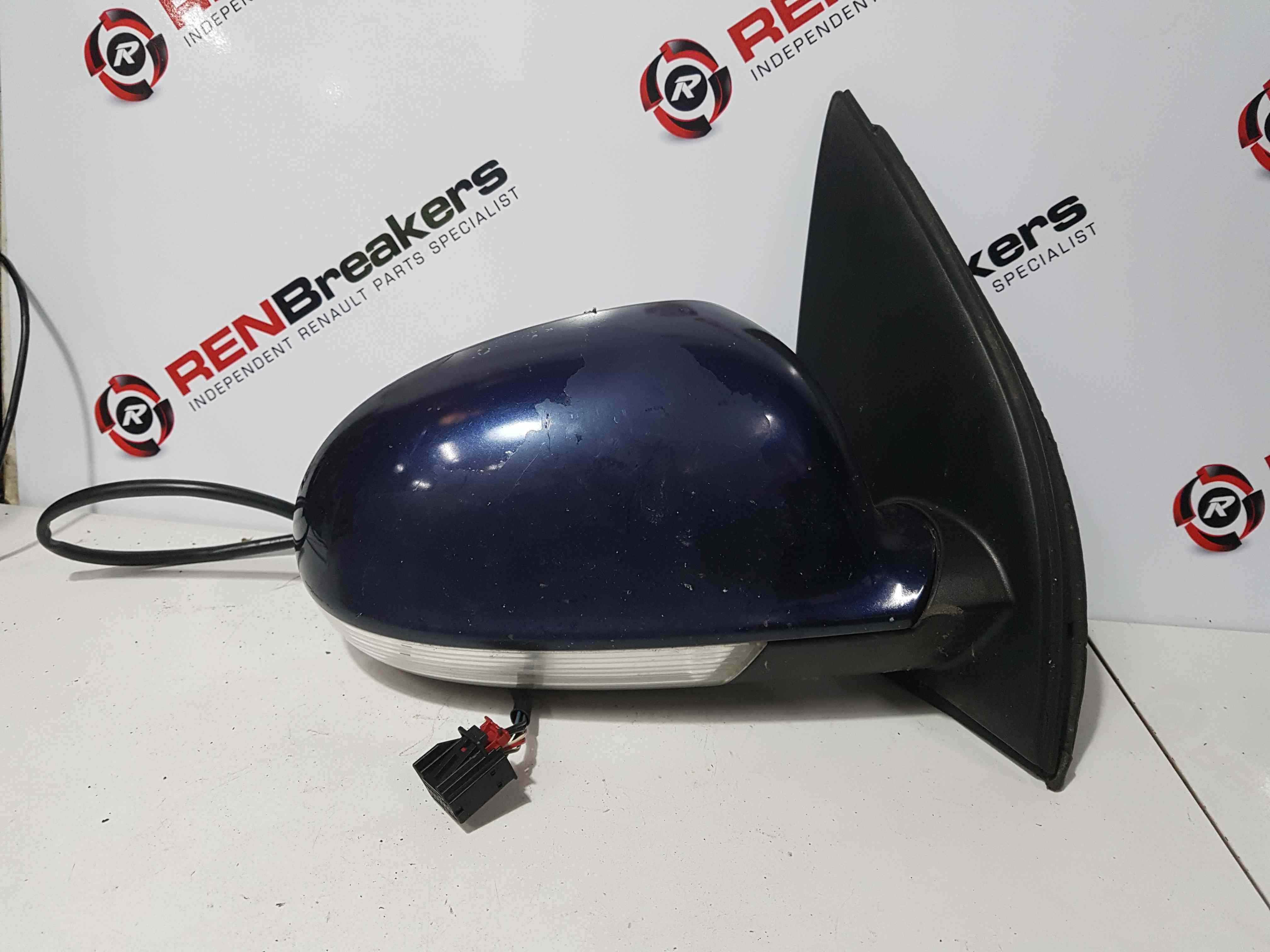 Volkswagen Golf MK5 2003-2009 Passenger Ns Wing Mirror Blue Ld5q