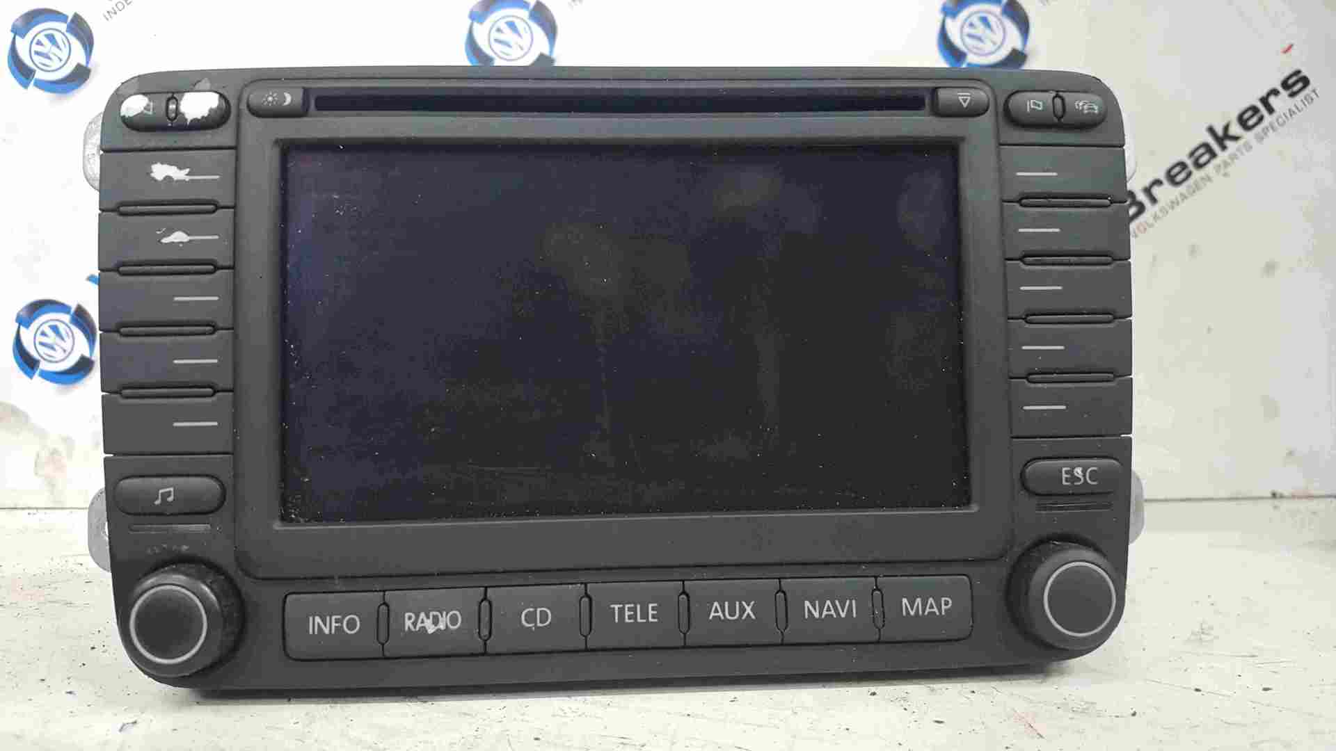 Volkswagen Golf MK5 2003-2009 Radio Cd Player Head Unit WITH CODE 1T0035194B