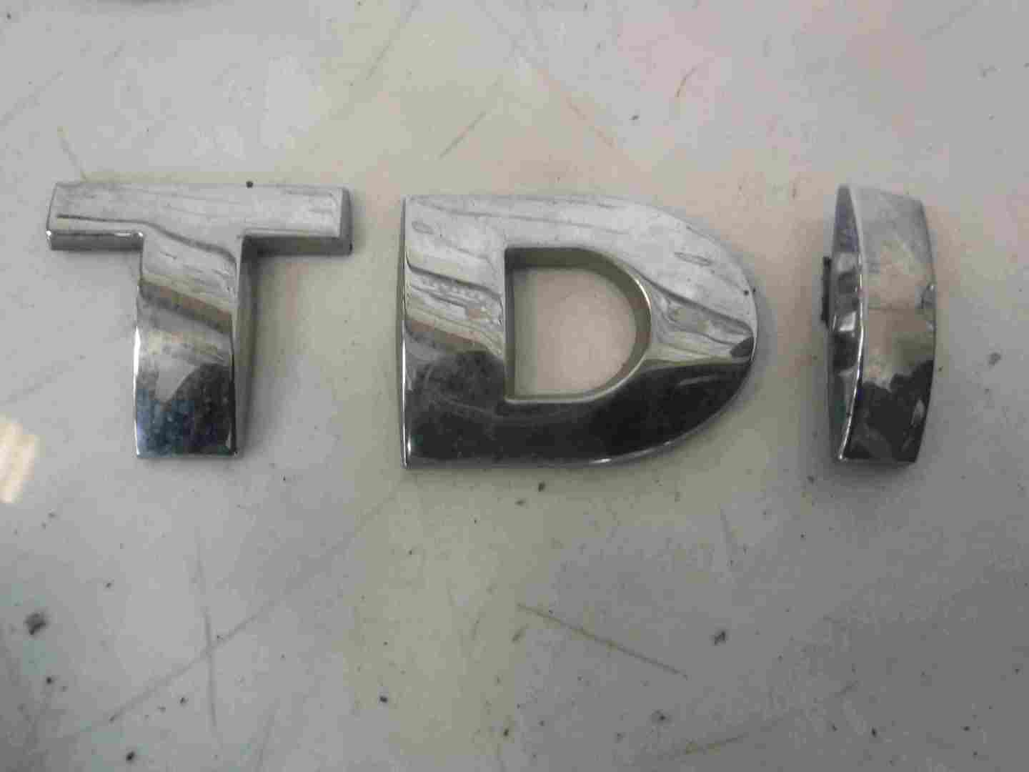 Volkswagen Golf MK5 2003-2009 Rear tdi Letters Emblem TDI