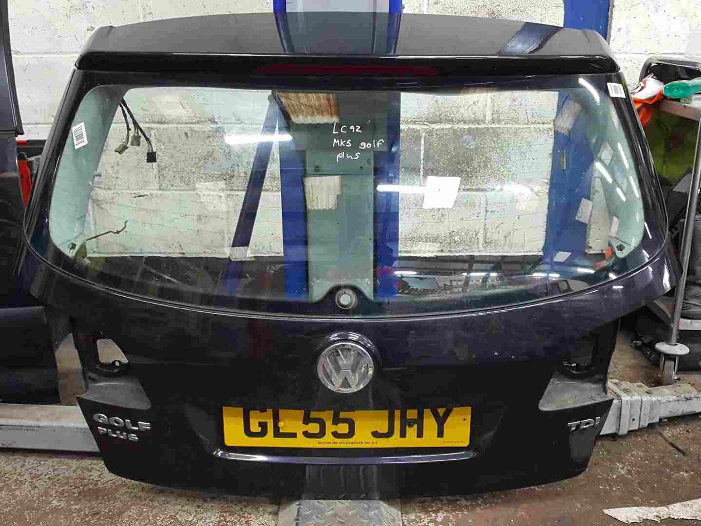 Volkswagen Golf MK5 PLUS 2003-2009 Rear Tailgate Boot Black LC9Z