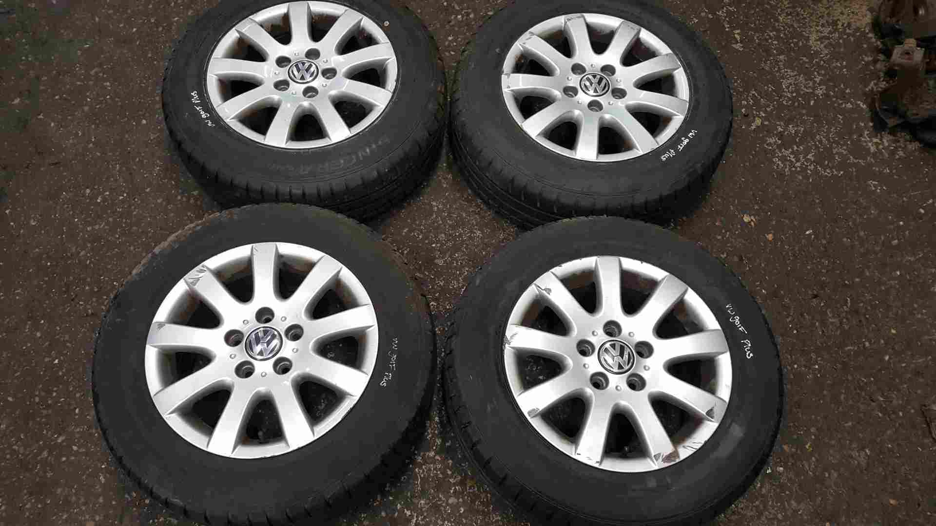 Volkswagen Golf MK5 Plus 2003-2009 Alloy Wheels Set 15inch + Tyre 1K0601025AQ