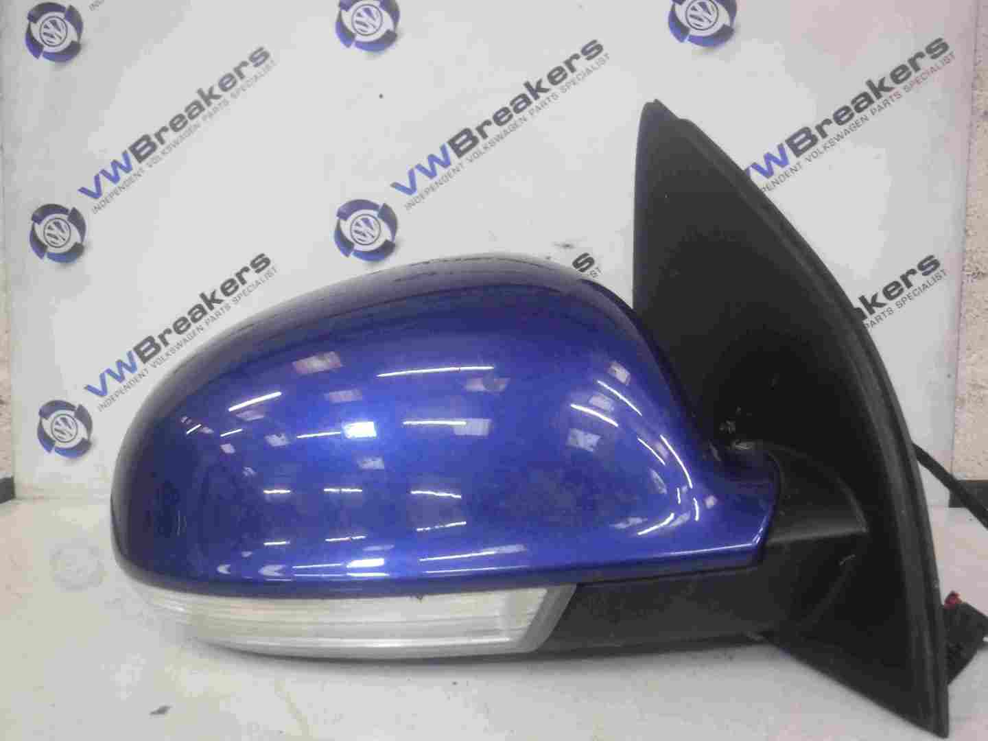 Volkswagen Golf MK5 R32 2003-2009 Drivers OS Wing Mirror Blue LB5R