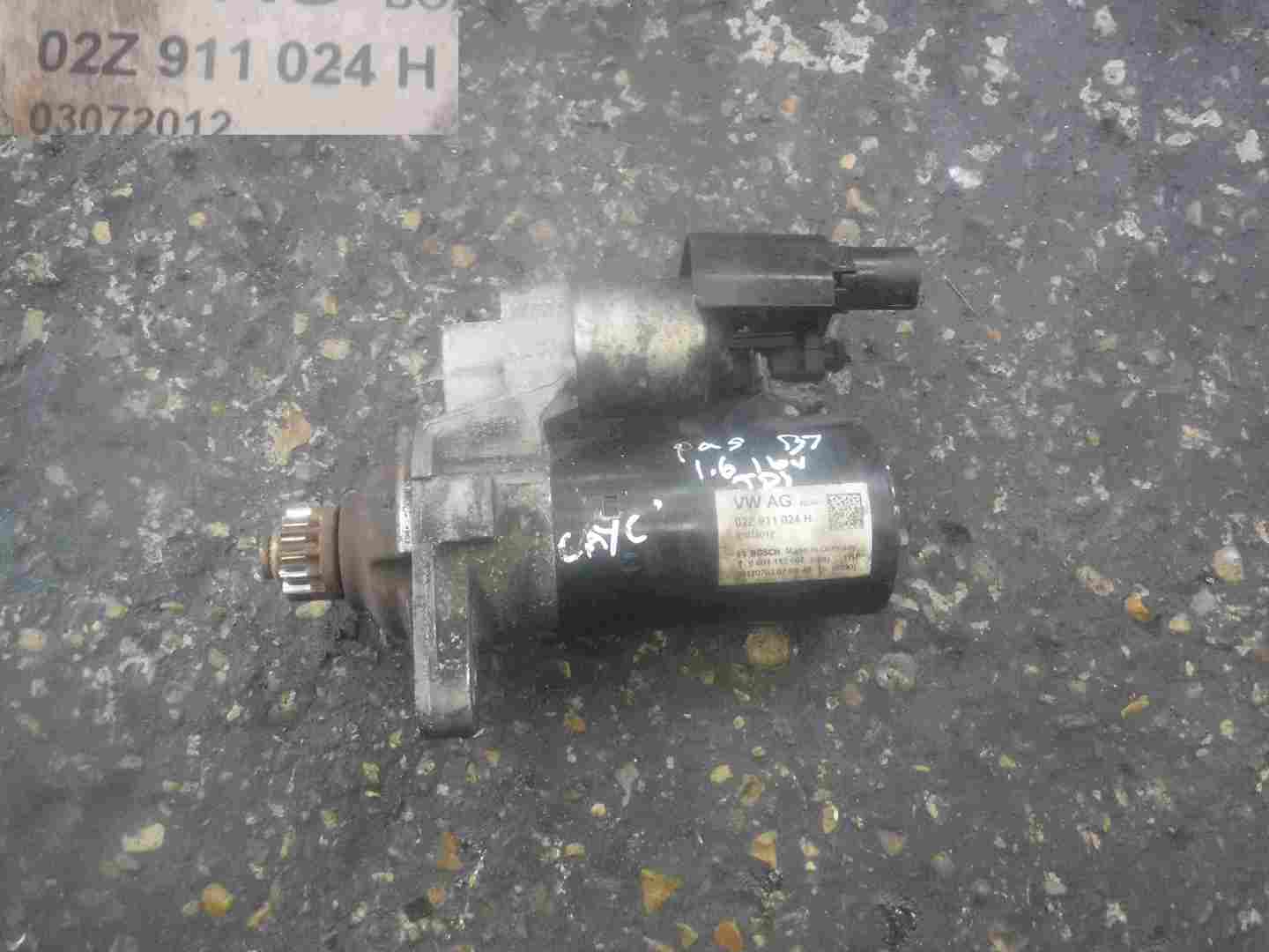 Volkswagen Golf MK6 2009-2012 1.6 TDI Starter Motor Starting Cayc 02Z911024h