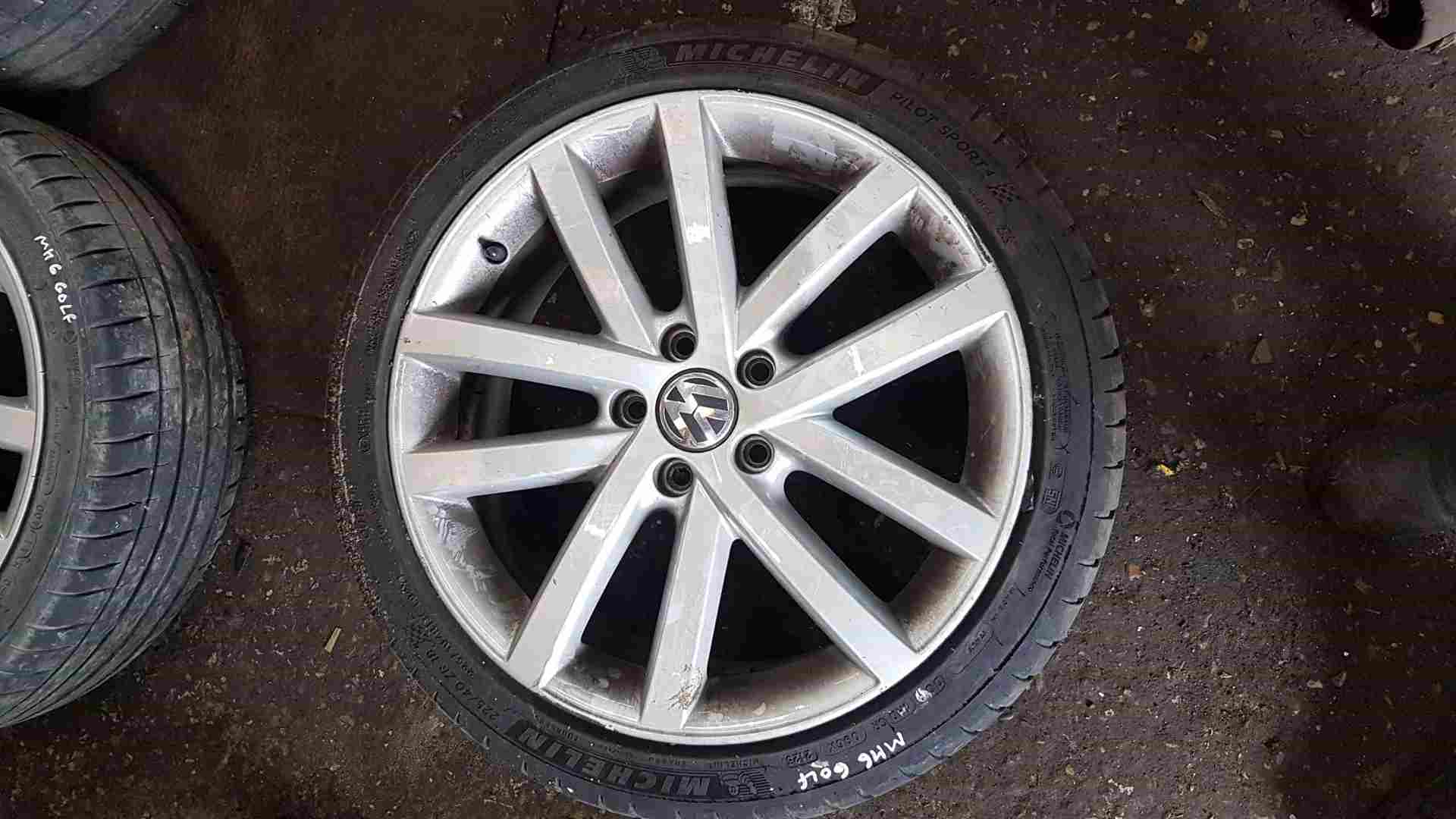 Volkswagen Golf MK6 2009-2012 Alloy Wheel + Tyre 18Inch 225 40 18 6Mm 5K0601025L