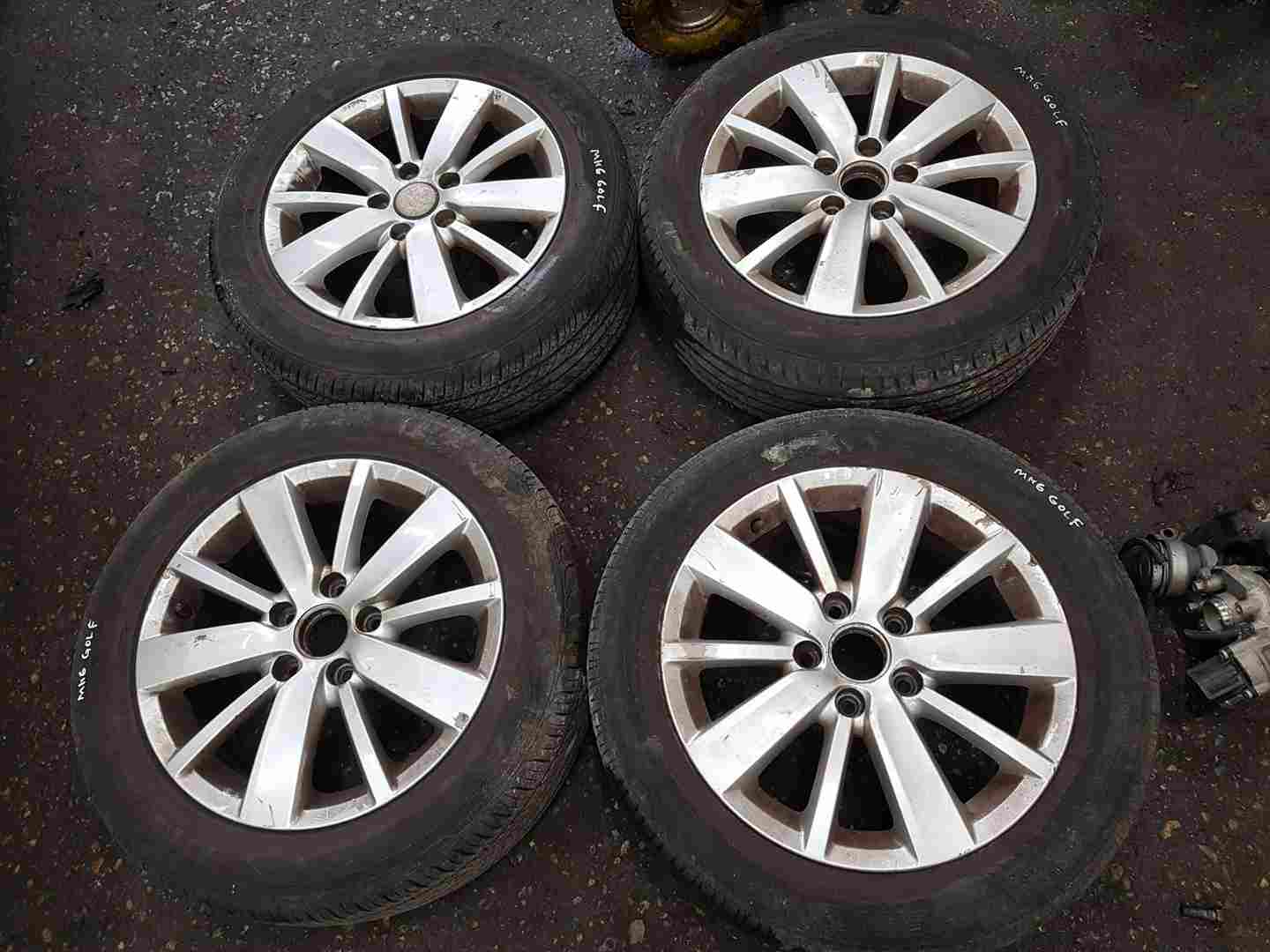 Volkswagen Golf MK6 2009-2012 Alloy Wheel 16Inch + Tyre 205 55 16 7Mm 4/5