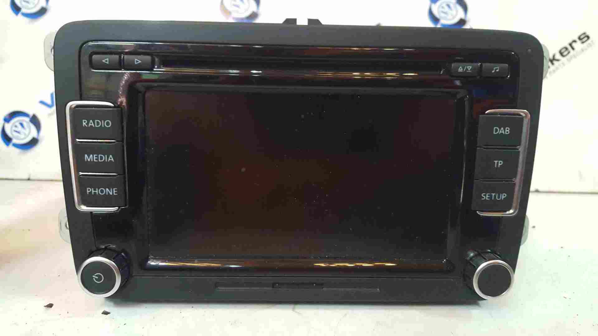 Volkswagen Golf MK6 2009-2012 Cd Player Radio Head Unit 3C8035195g