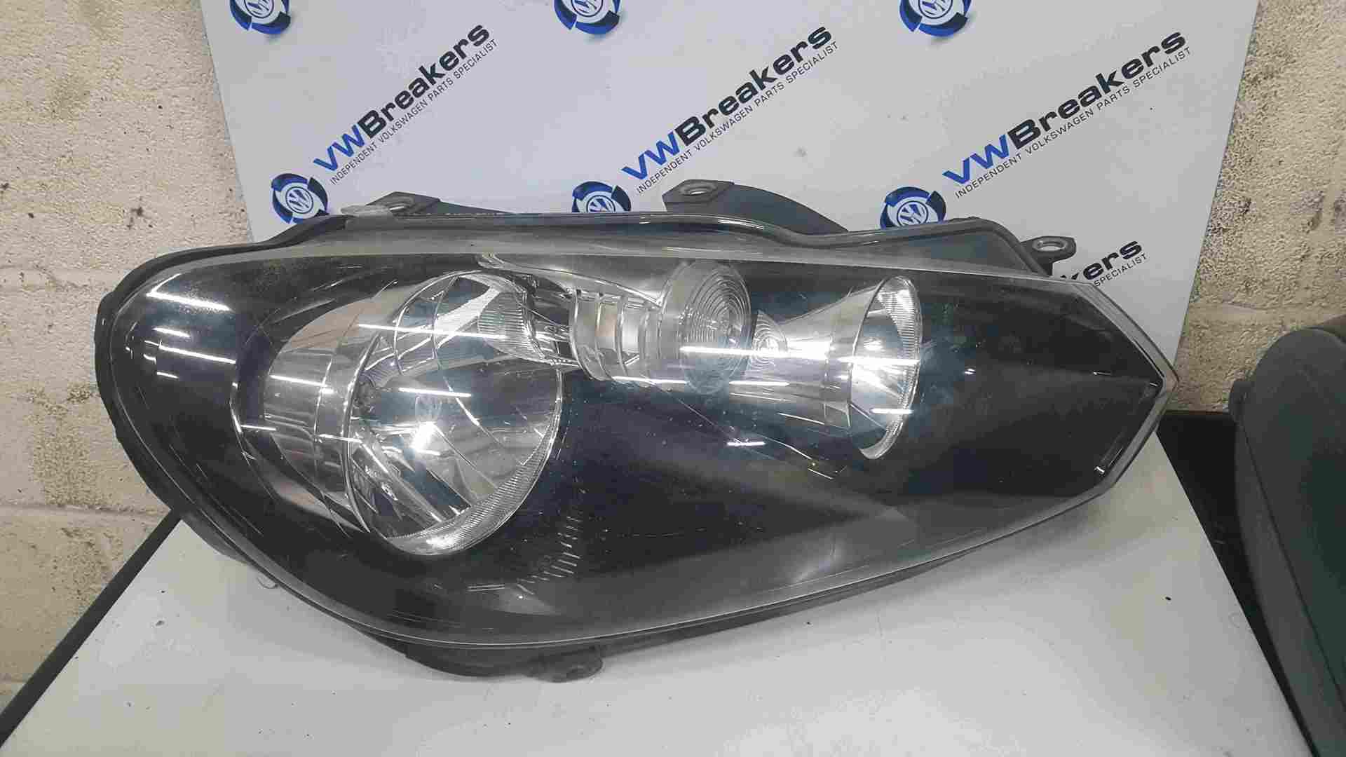 Volkswagen Golf MK6 2009-2012 Drivers OSF Front Headlight Black Backing TAB