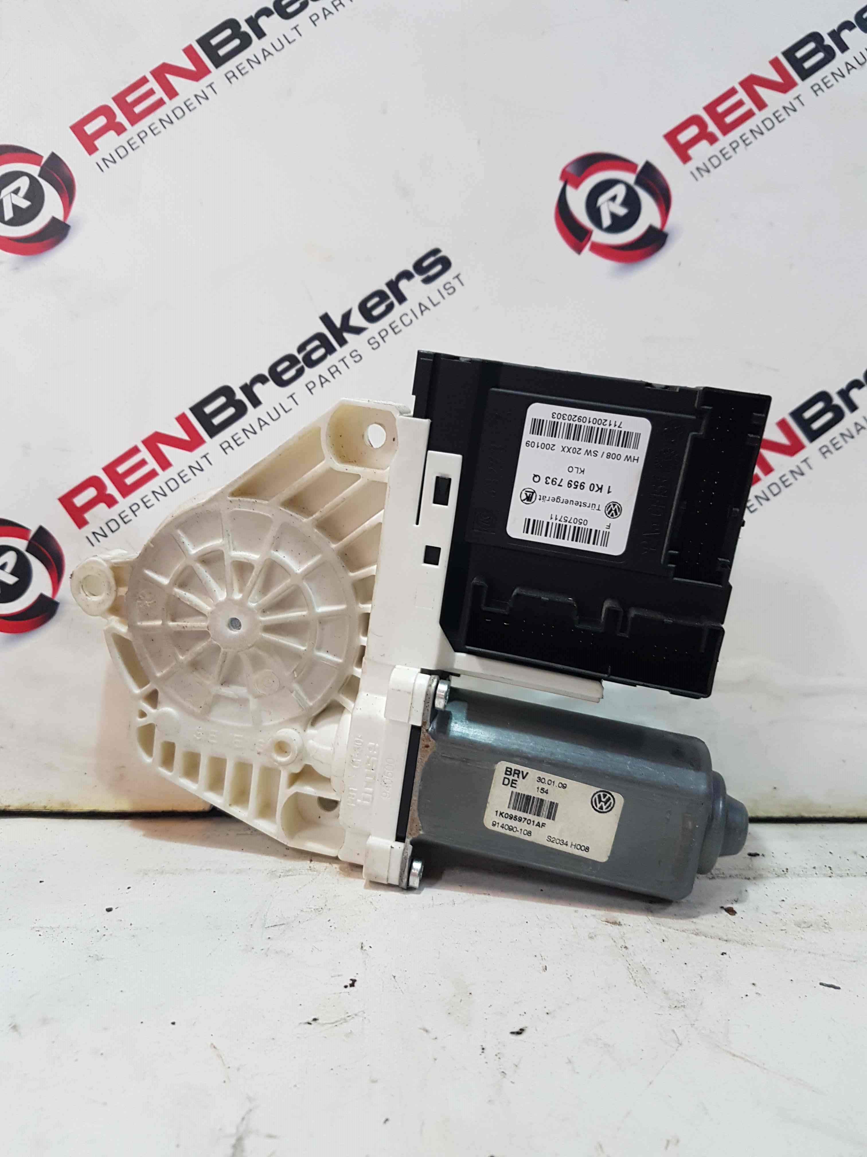 Volkswagen Golf MK6 2009-2012 Drivers OSF Front Window Motor  1K0959793Q