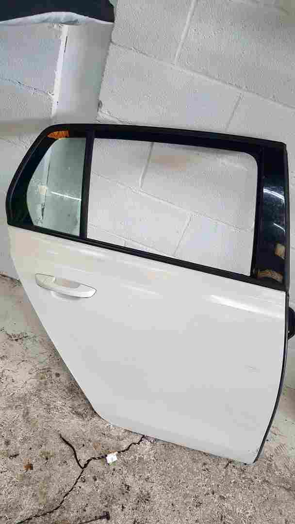 Volkswagen Golf MK6 2009-2012 Drivers OSR Rear Door White Lb9a
