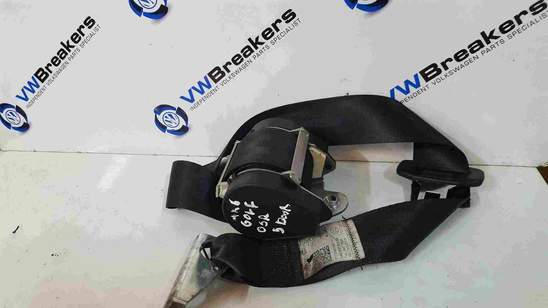 Volkswagen Golf MK6 2009-2012 Drivers OSR Rear Seat Belt 5dr
