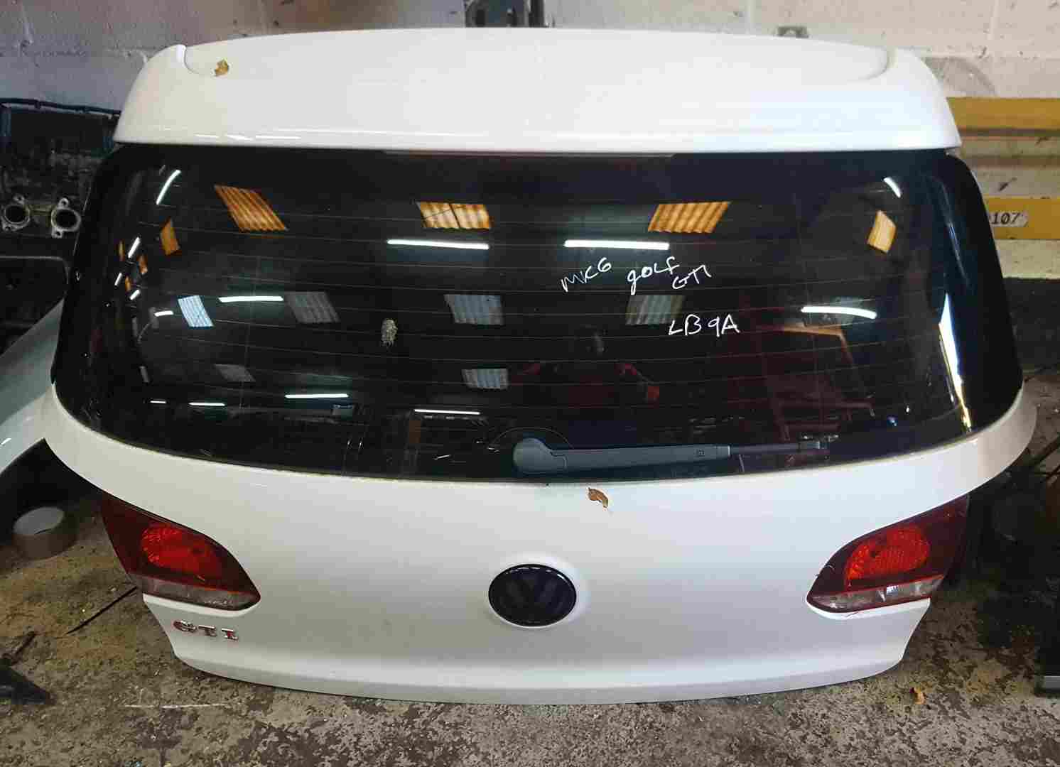 Volkswagen Golf MK6 2009-2012 GTI Rear Boot Tailgate White Lb9a + Spoiler