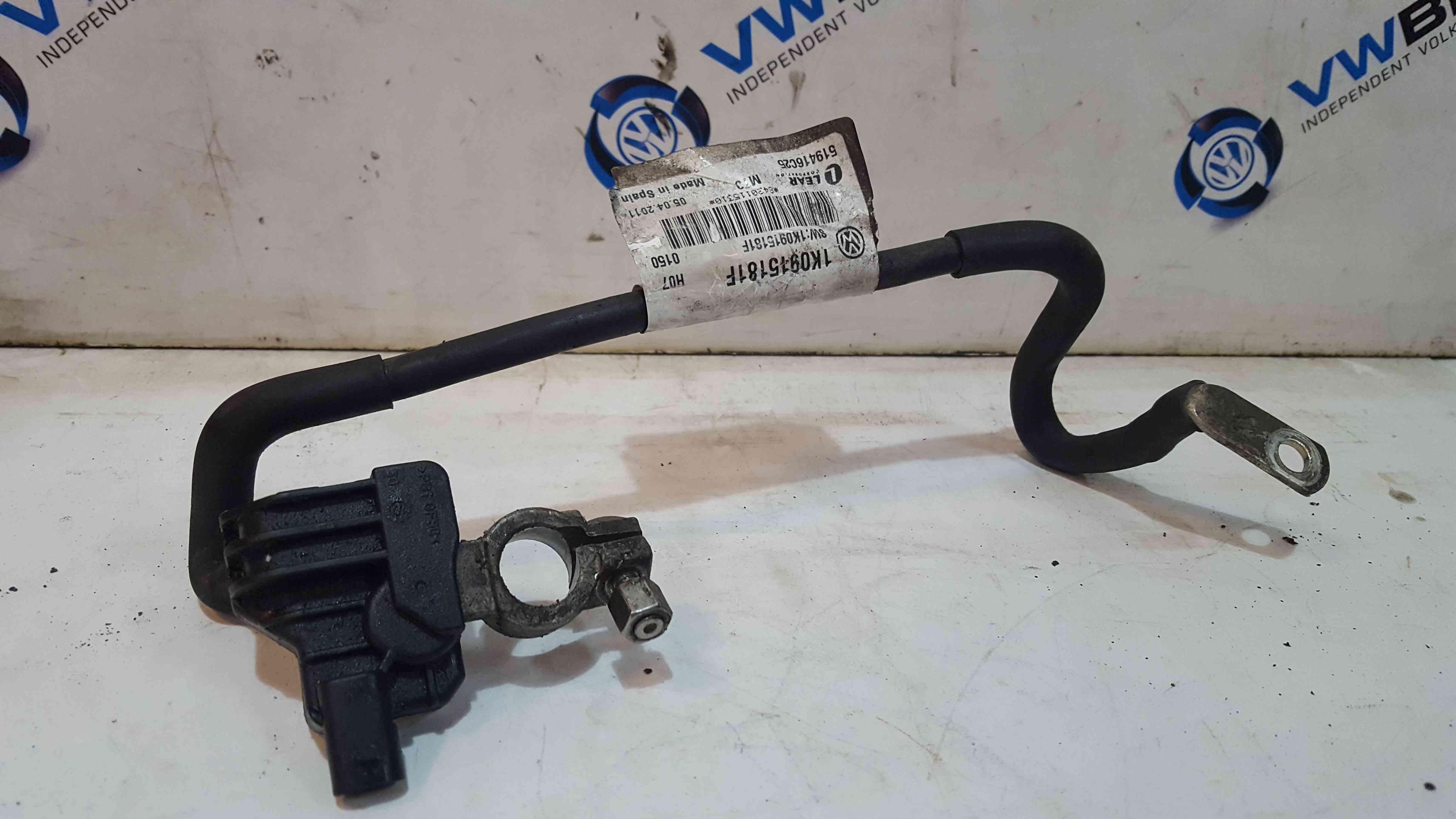 Volkswagen Golf MK6 2009-2012 Negative Battery Terminal Cable + Sensor 