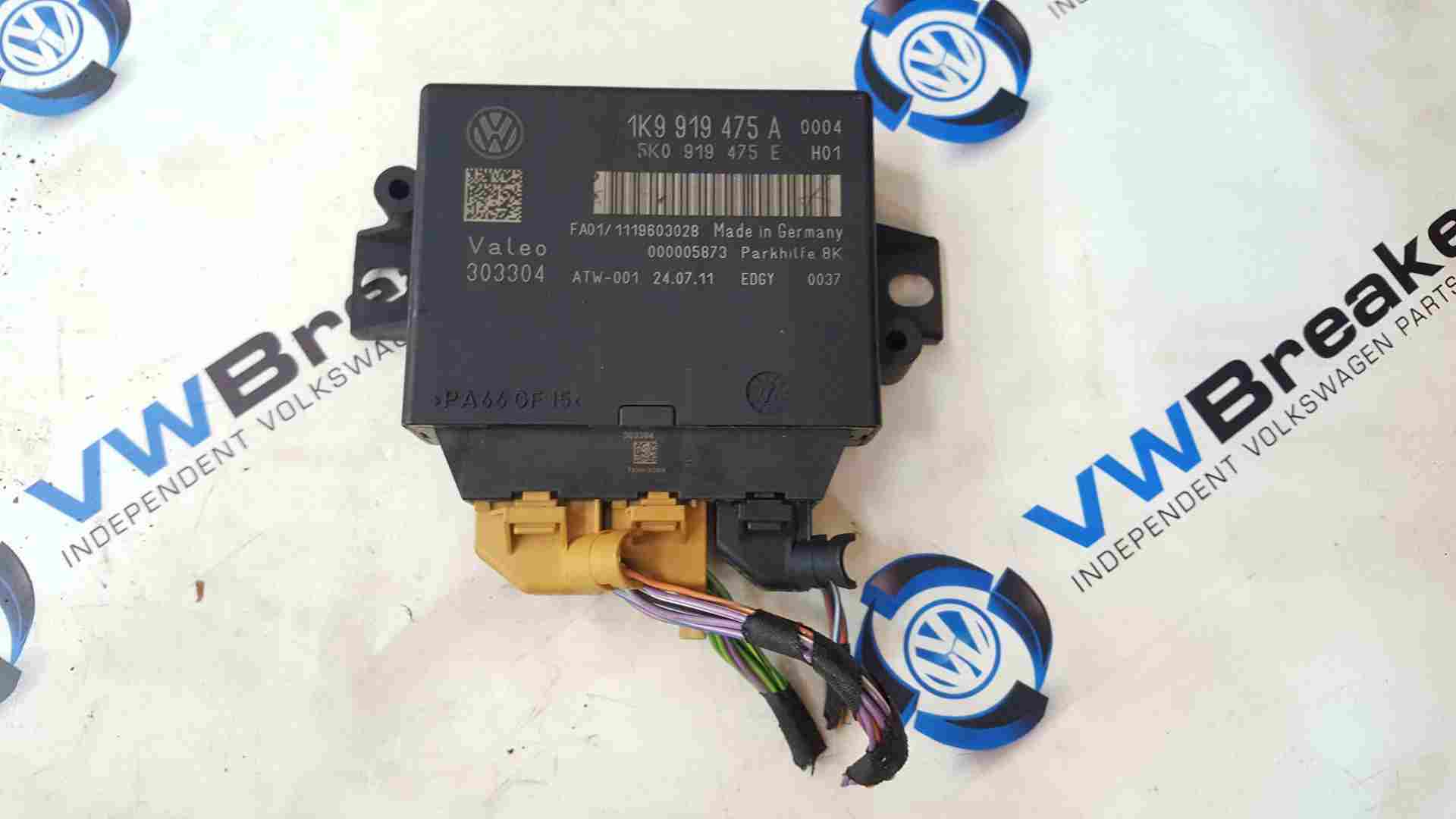 Volkswagen Golf MK6 2009-2012 Parking Distance Control Module 1K9919475b