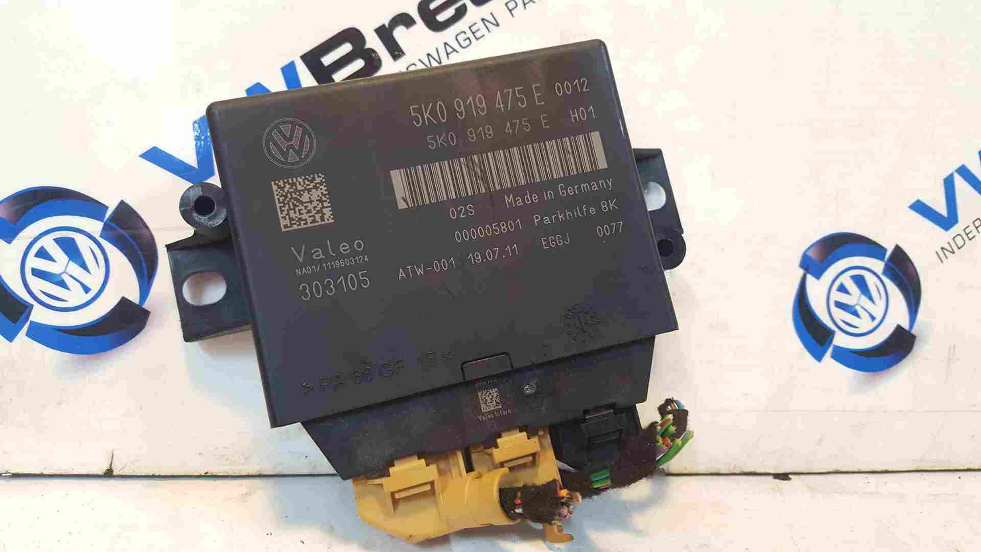 Volkswagen Golf MK6 2009 2012 Parking Sensor Module AID 5K0919475e
