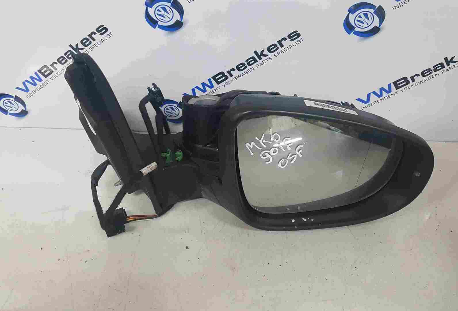 Volkswagen Golf MK6 2009-2012 Passenger NS Wing Mirror 5K0857501BK