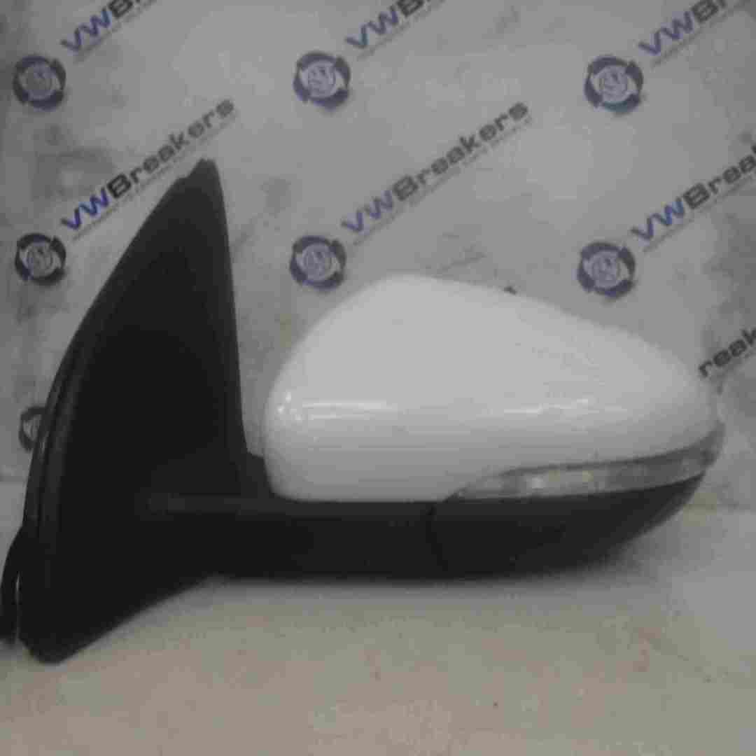 Volkswagen Golf MK6 2009-2012 Passenger NS Wing Mirror White LB9A