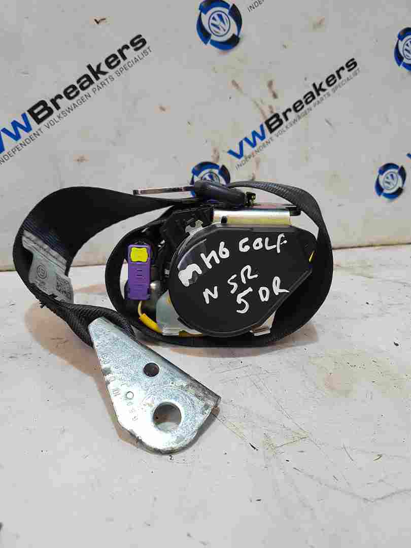 Volkswagen Golf MK6 2009-2012 Passenger NSR Rear Seat Belt 5Dr Pretentioner