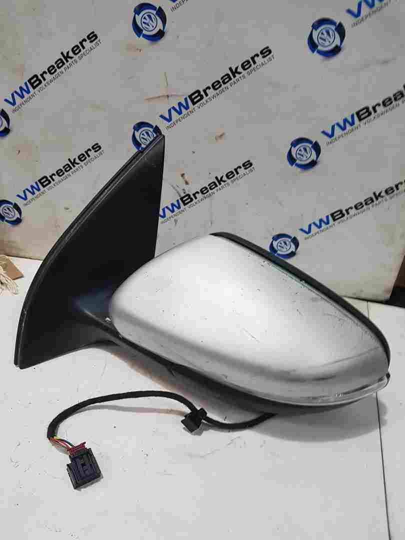 Volkswagen Golf MK6 2009-2012 Passenger Ns Wing Mirror Silver La7w