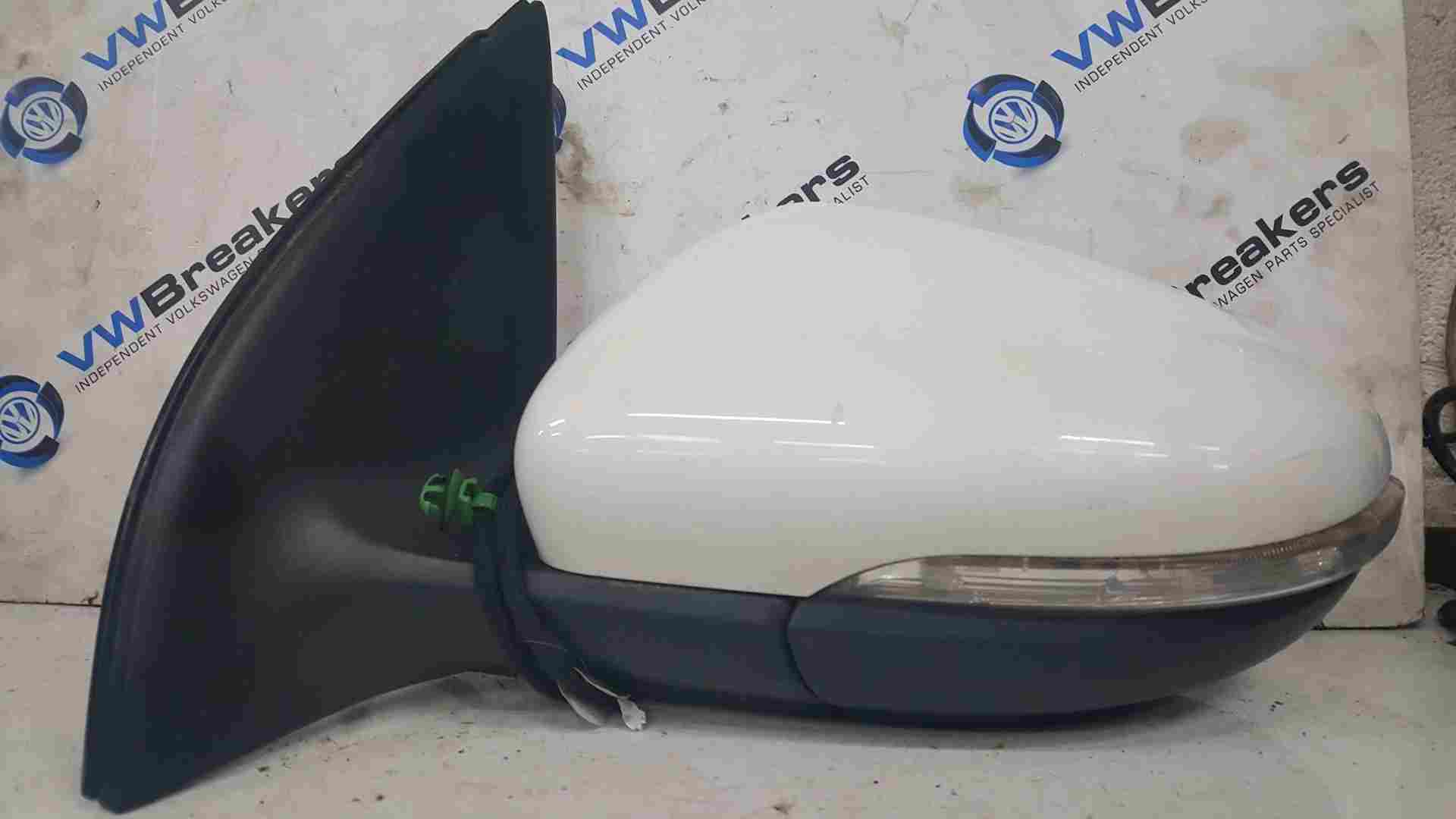 Volkswagen Golf MK6 2009-2012 Passenger Ns Wing Mirror White Lb9a