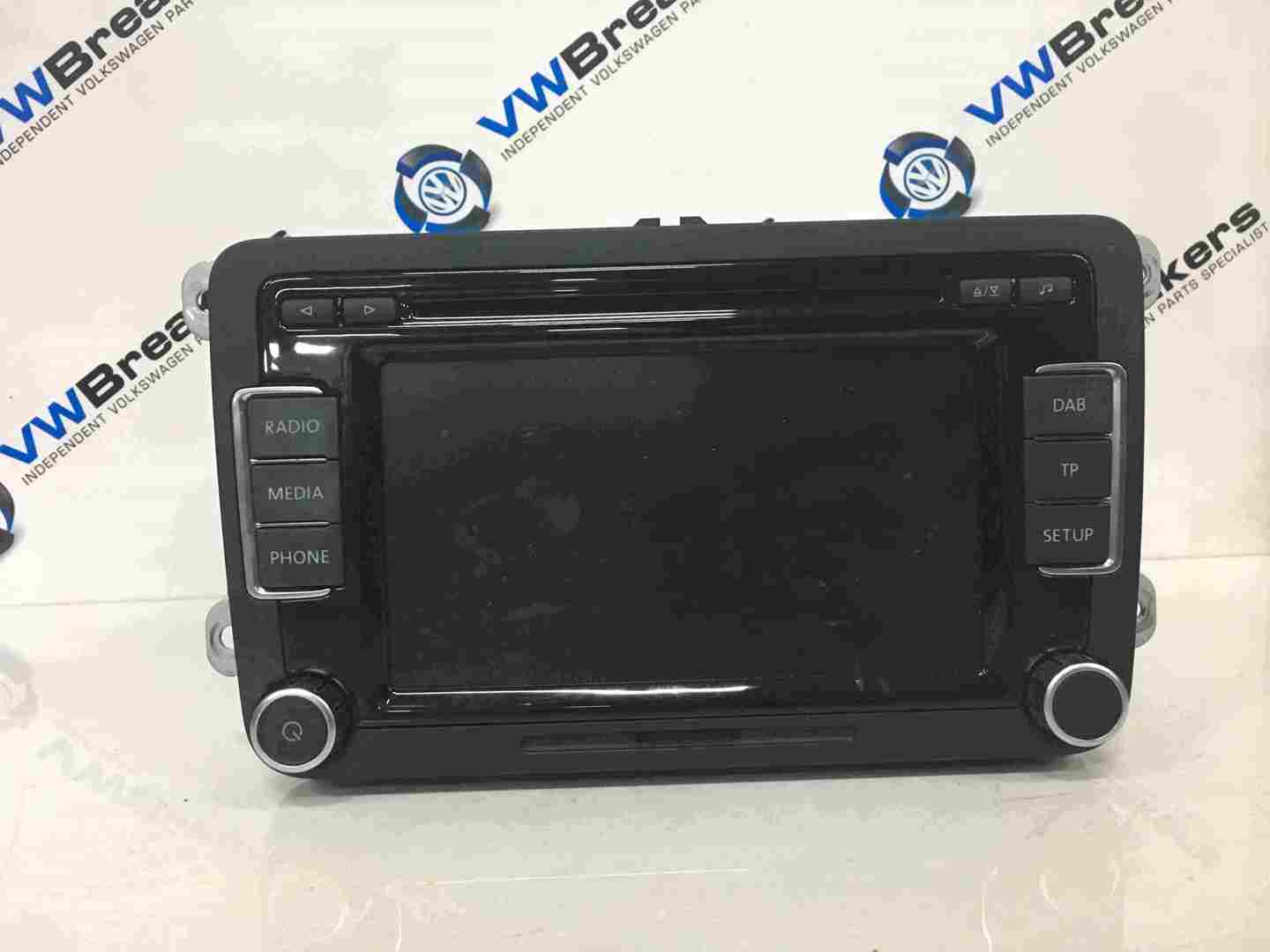 Volkswagen Golf MK6 2009-2012 Radio Cd Player Head Unit 3C8035195h