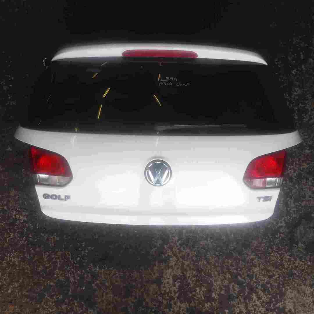 Volkswagen Golf MK6 2009-2012 Rear Boot Tailgate White LB9A