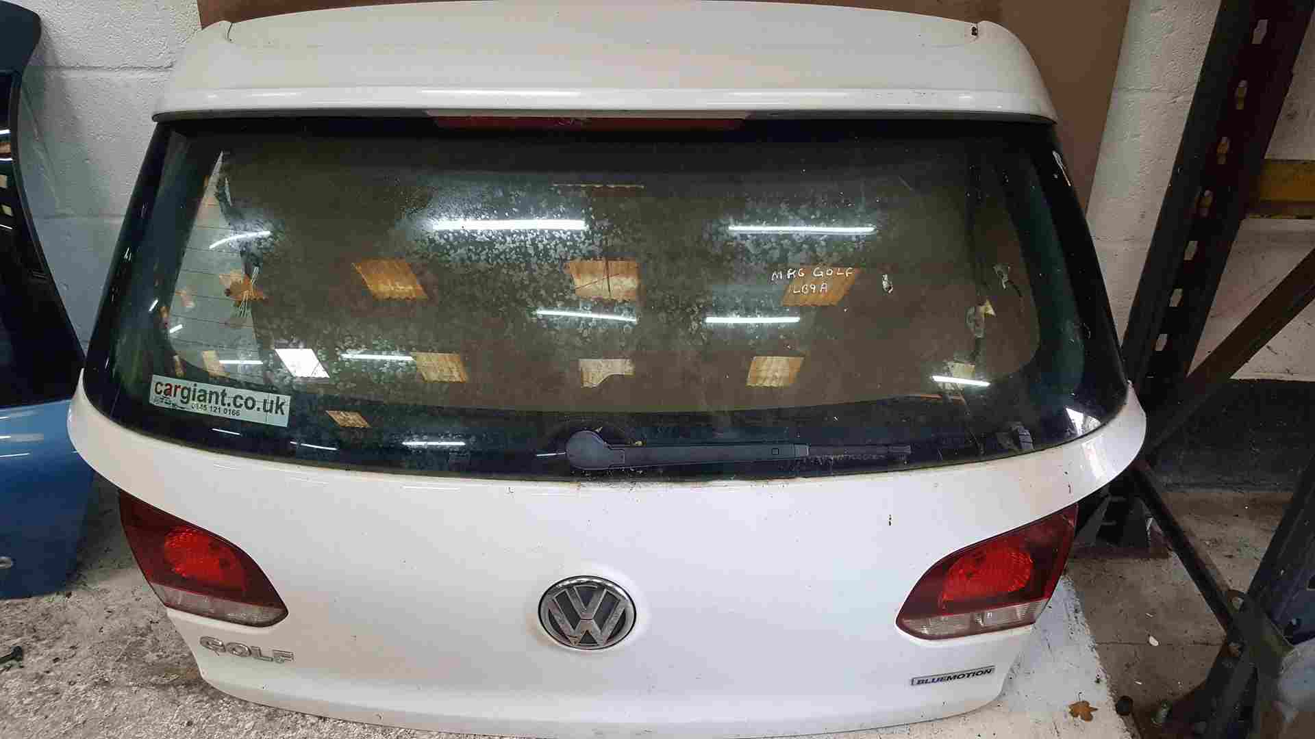 Volkswagen Golf MK6 2009-2012 Rear Boot Tailgate White Lb9a Bluemotion