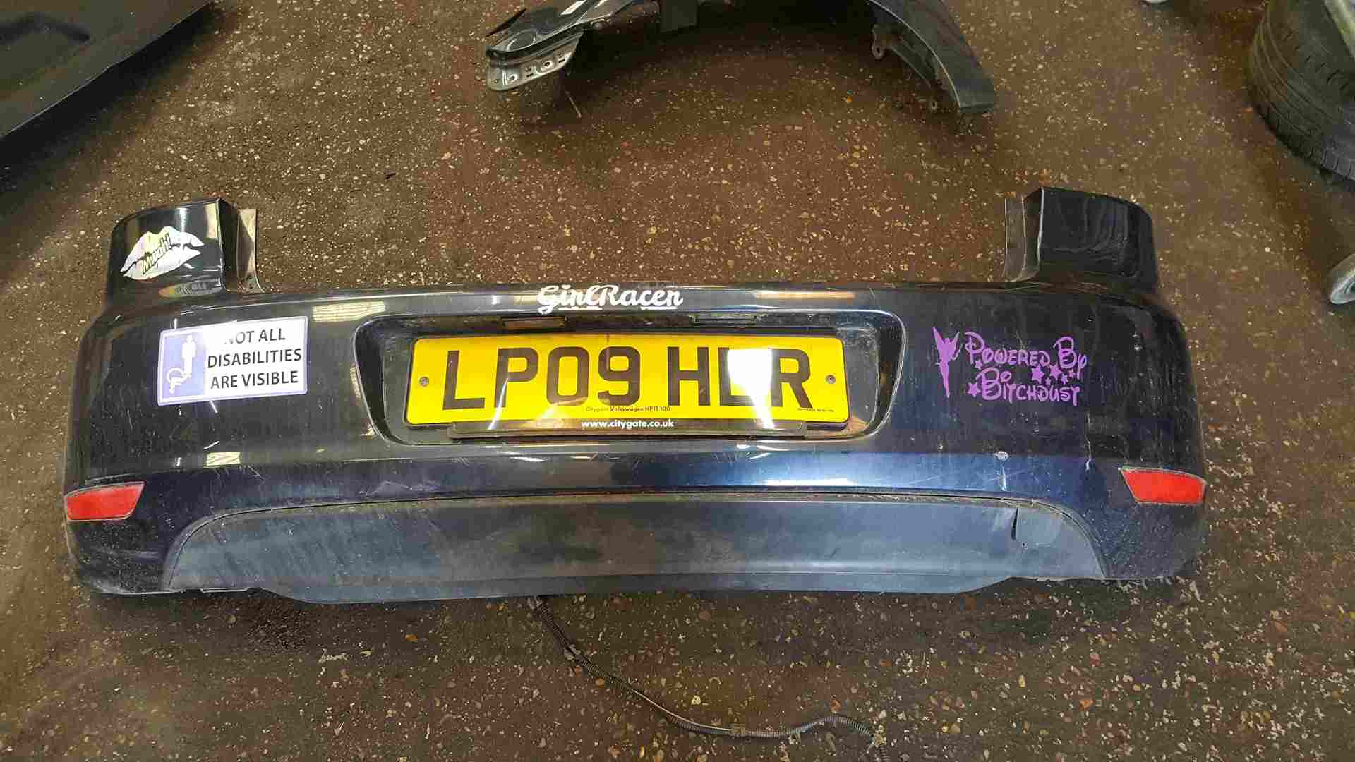 Volkswagen Golf MK6 2009-2012 Rear bumper Blue Grey LC5F
