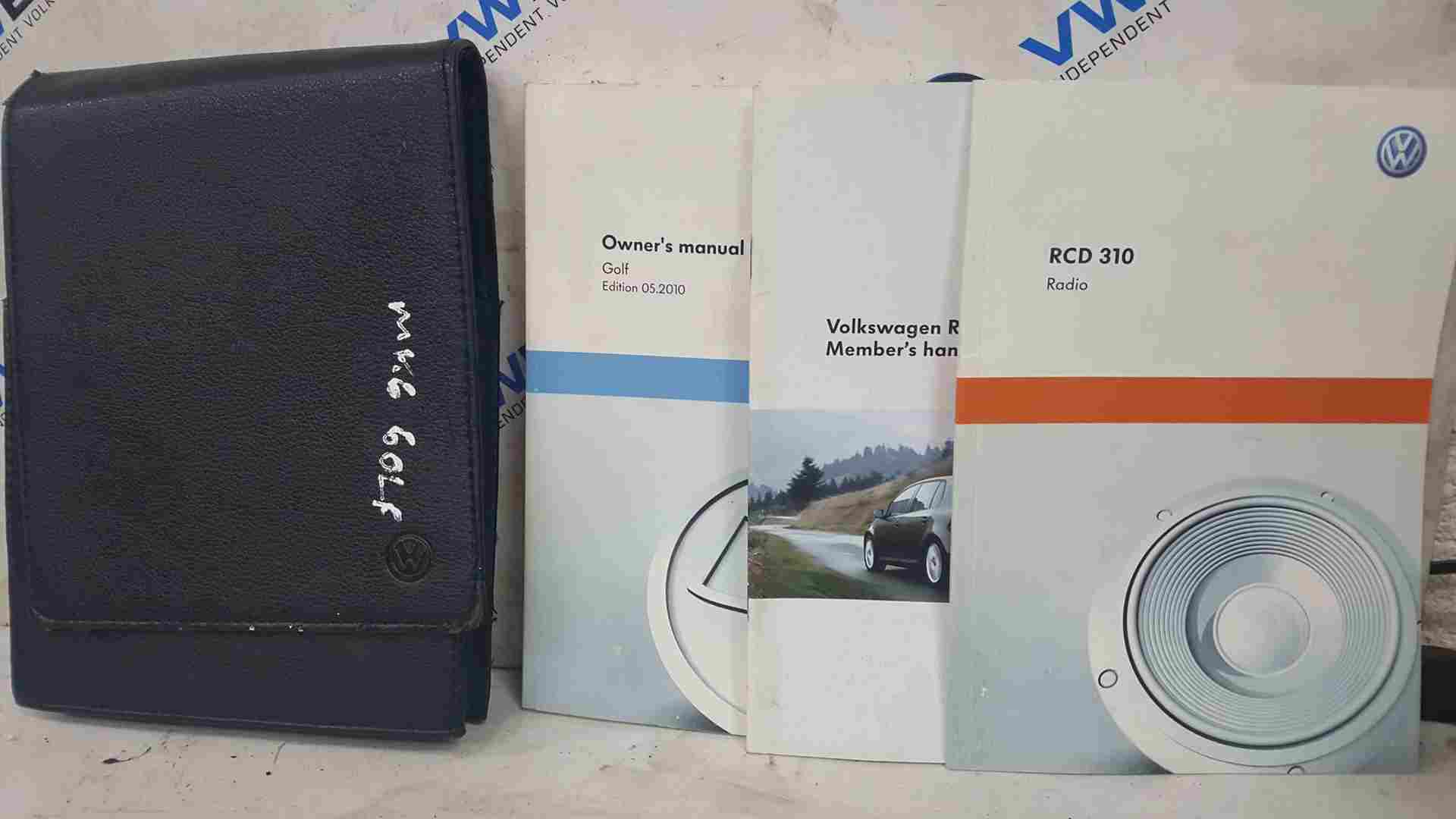Volkswagen Golf MK6 2009-2012 Service Document Wallet Booklet
