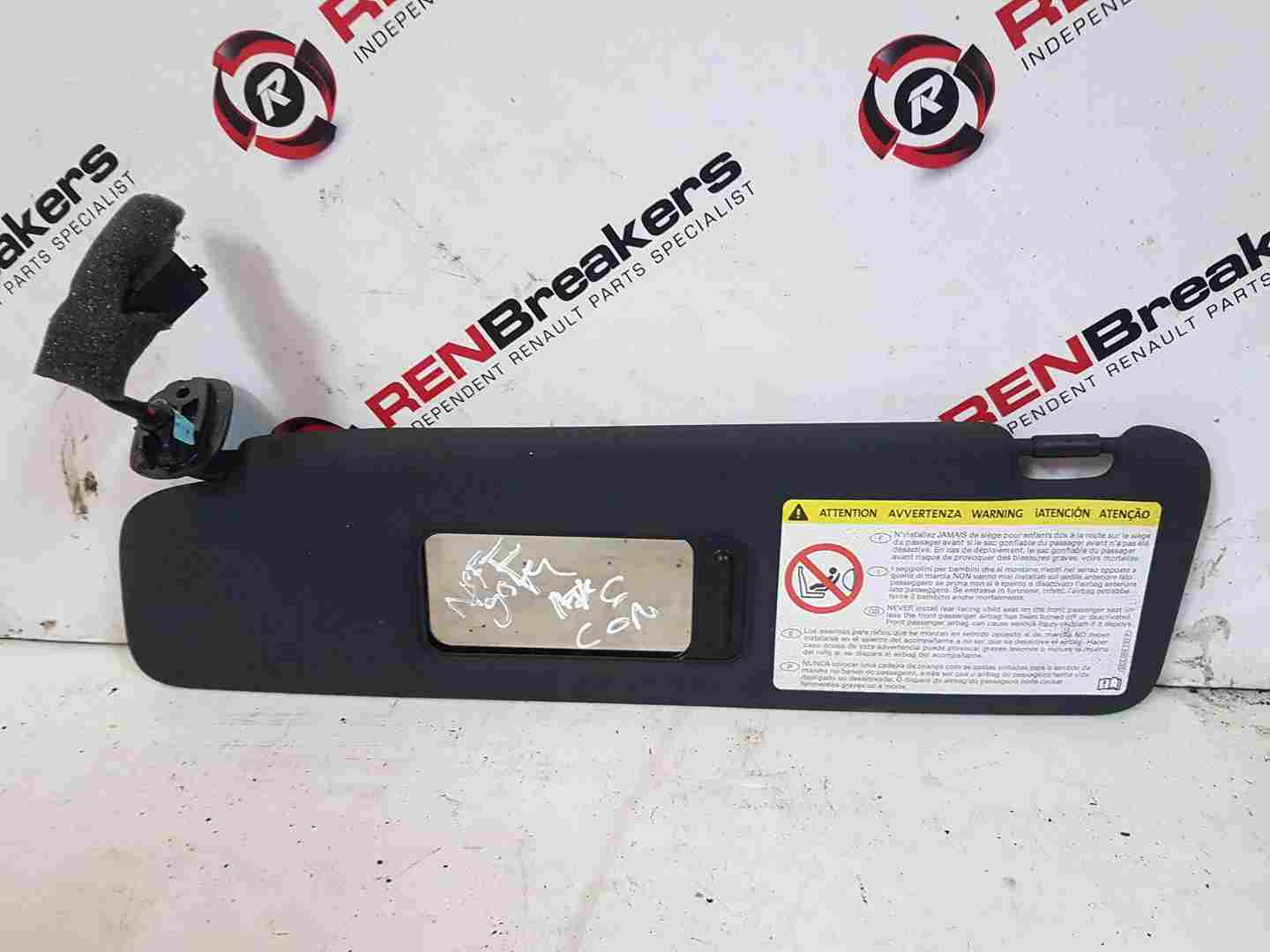 Volkswagen Golf MK6 Convertible 2009-2012 Passenger NSF Front SUN Visor