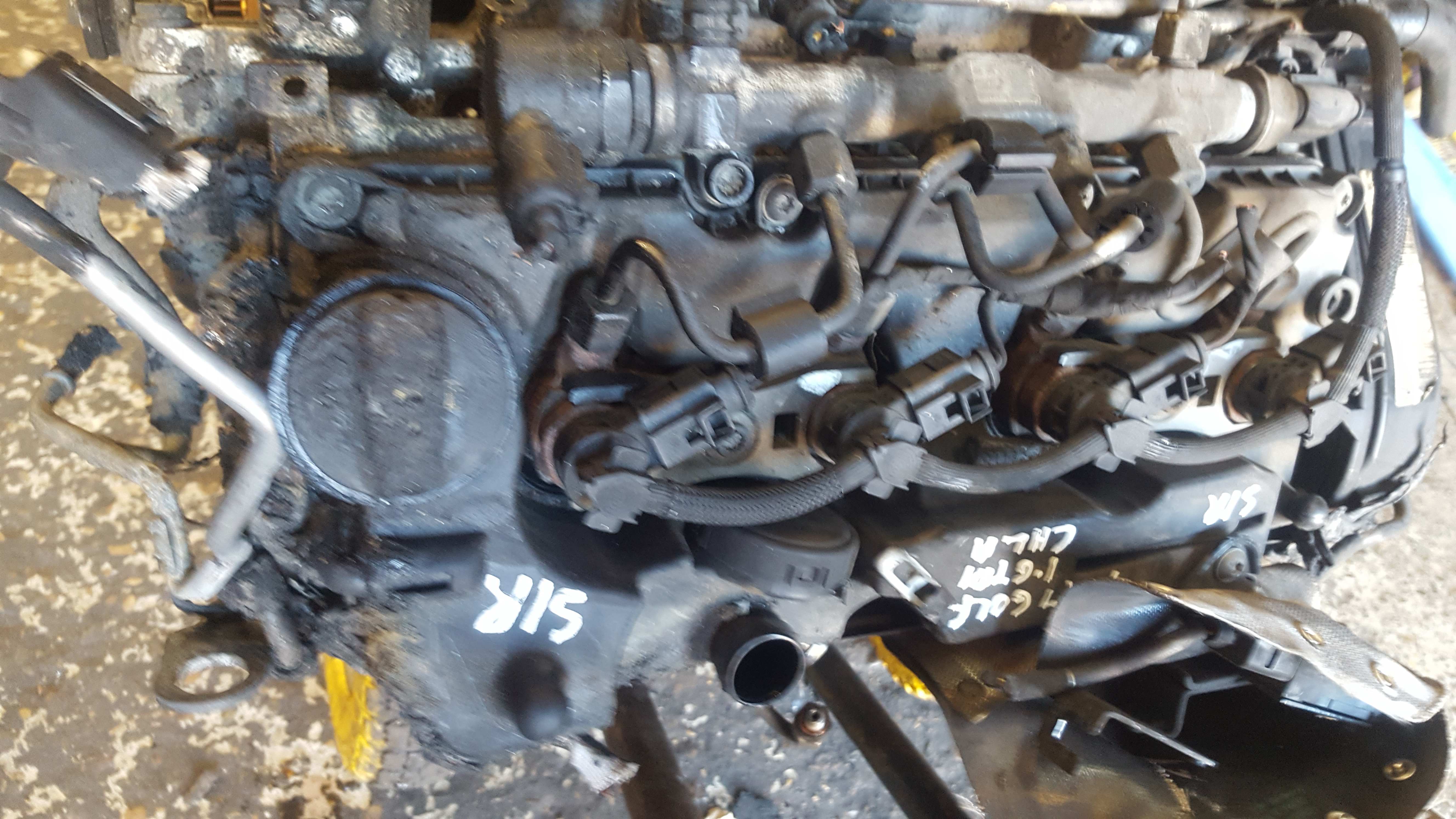 Volkswagen Golf MK7 2012-2017  1.6 TDI Engine With Injectors + Pump Clha Burnt