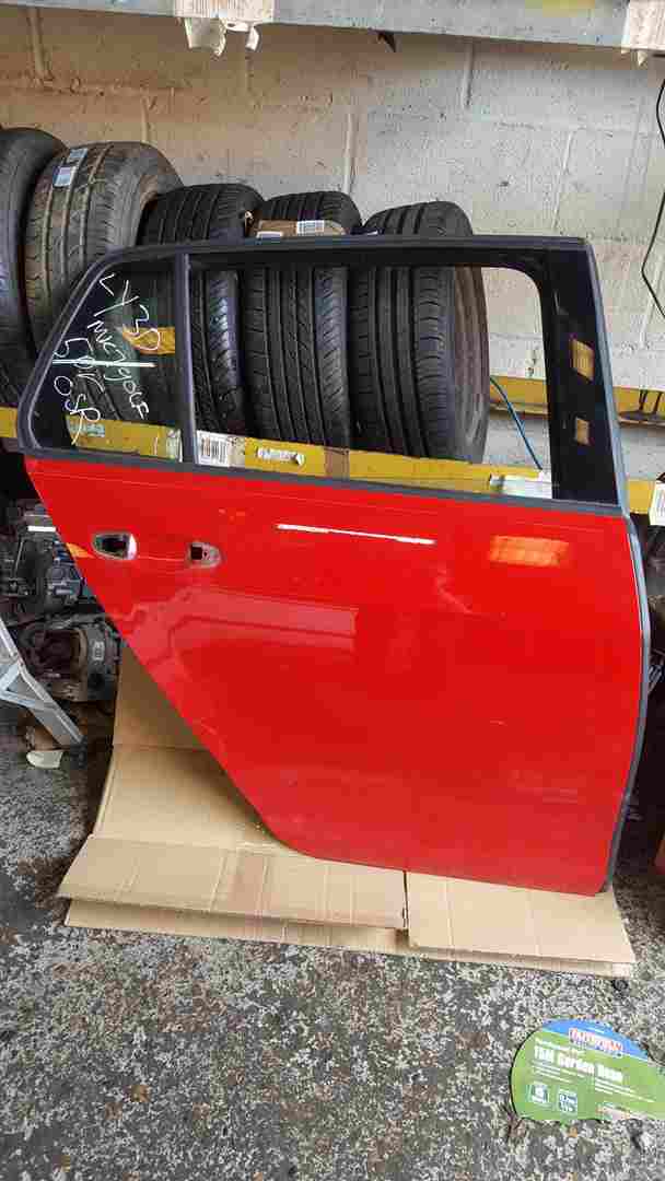Volkswagen Golf MK7.5 2017-2020 Drivers OSR Rear Door RED Ly3d